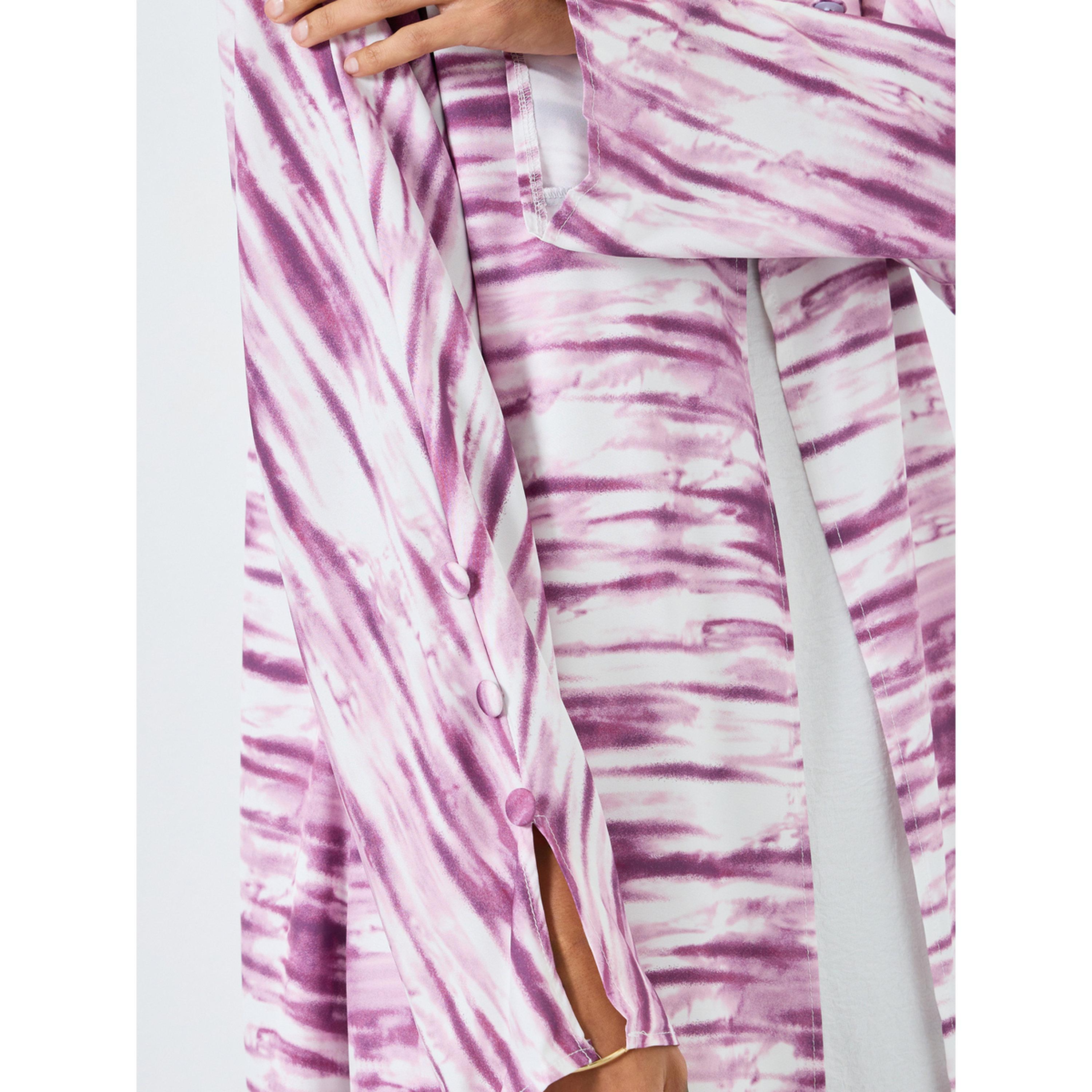 Take Two Women Printed Long Sleeve A-Line Abaya-women-arabicclothing-abayas-image-3