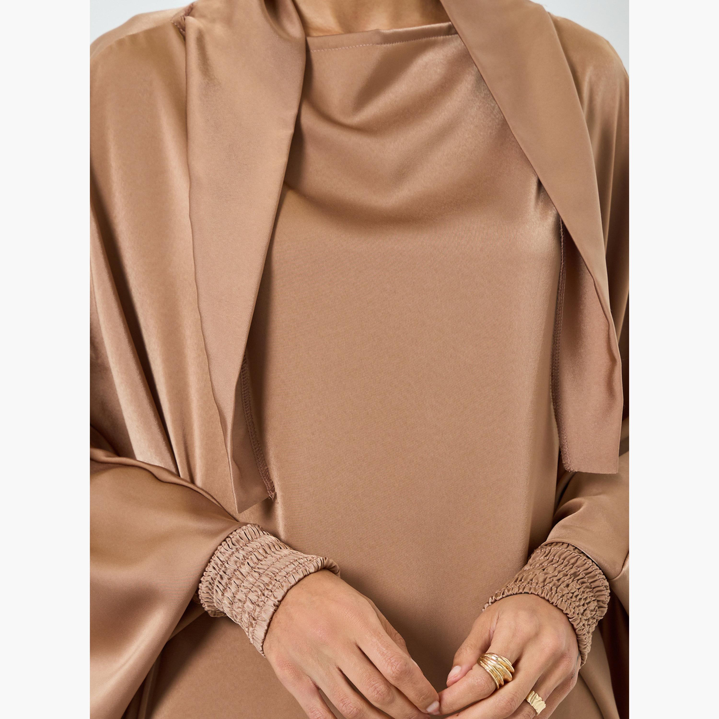 جلابية بيج بأكمام خفاش للنساء-women-arabicclothing-jalabiyas-image-4