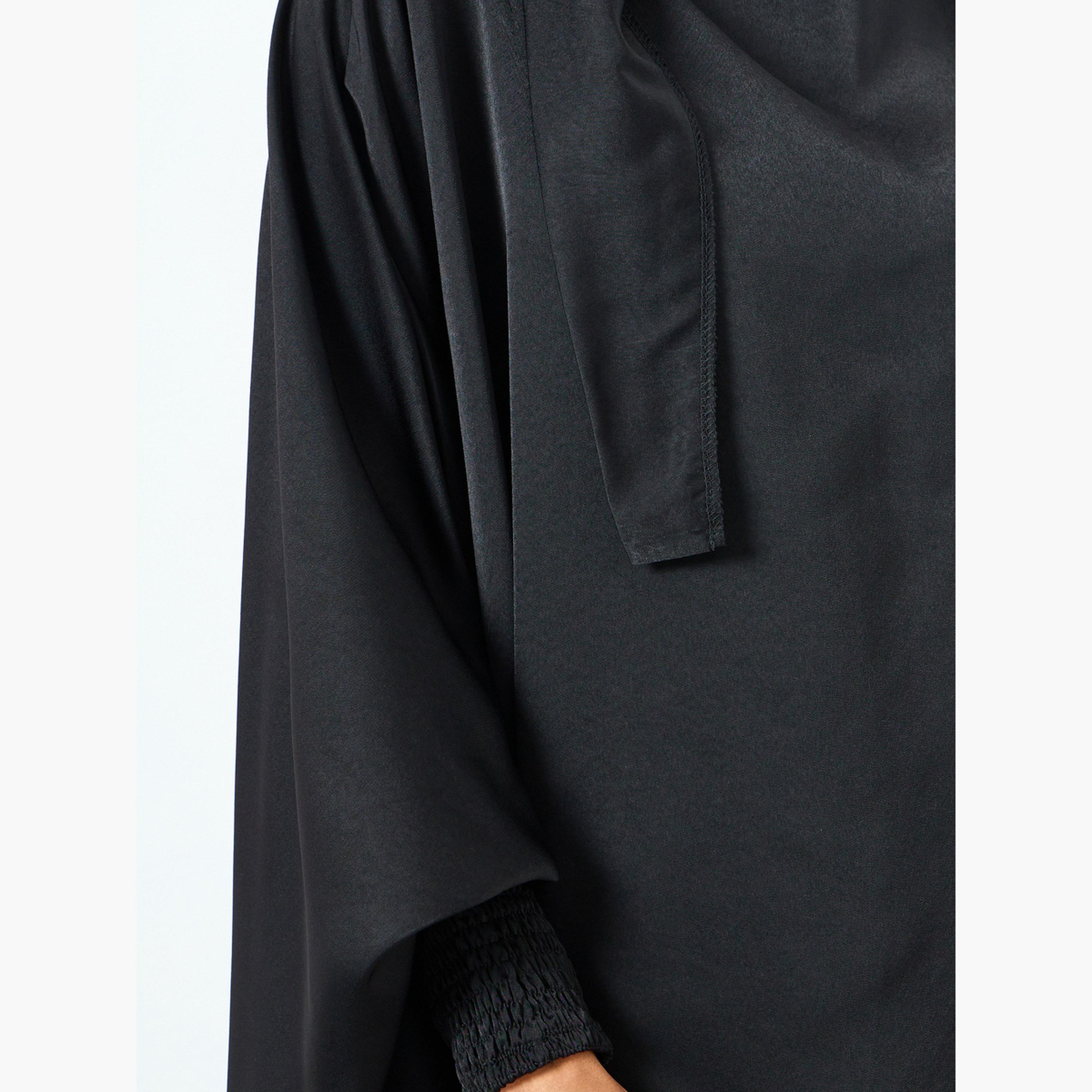 Take Two Women Black Kimono Sleeve Abaya-women-arabicclothing-jalabiyas-image-4