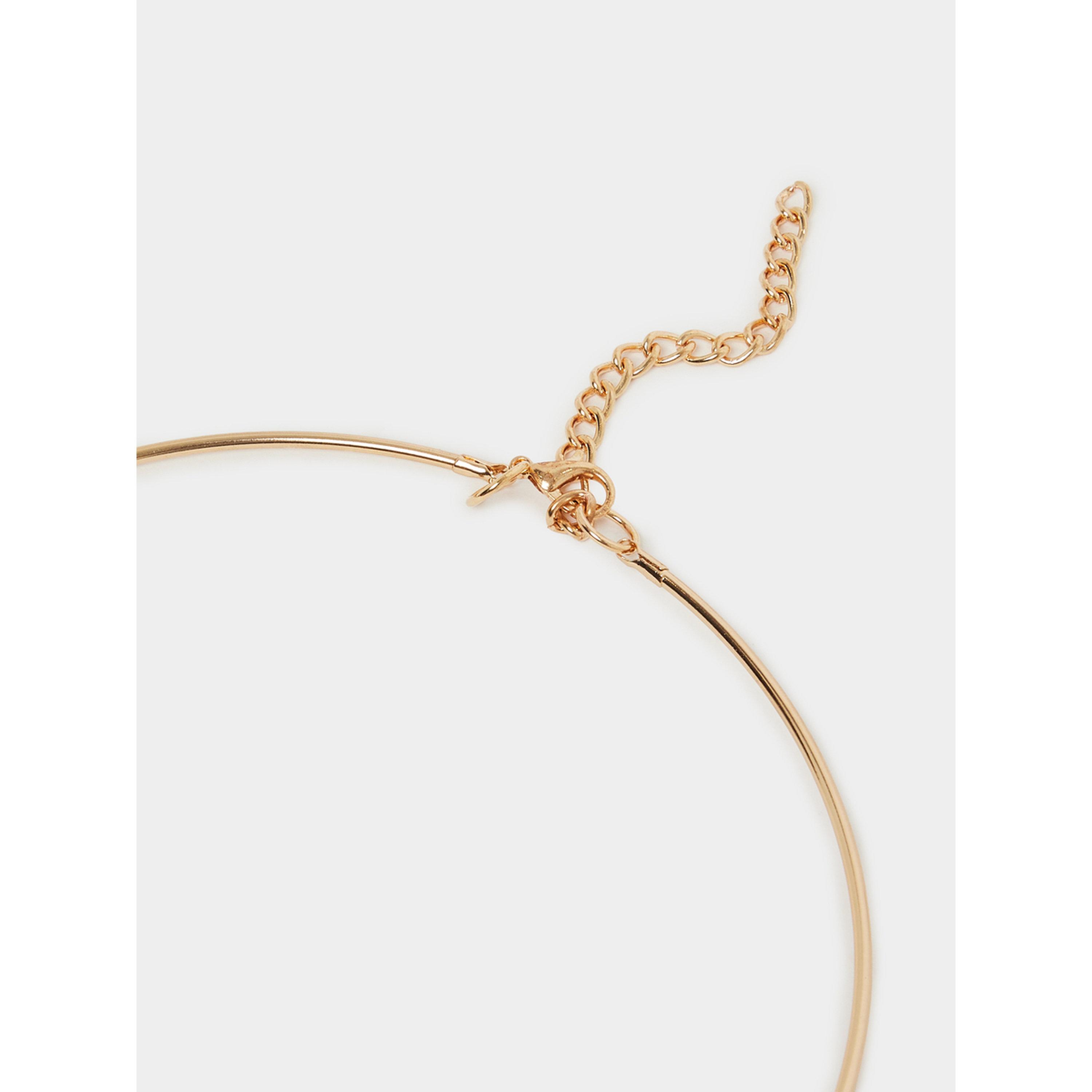Styli Gold Knot Choker and Earring Set-women-watchesandjewellery-jewellery-jewellerysets-image-3