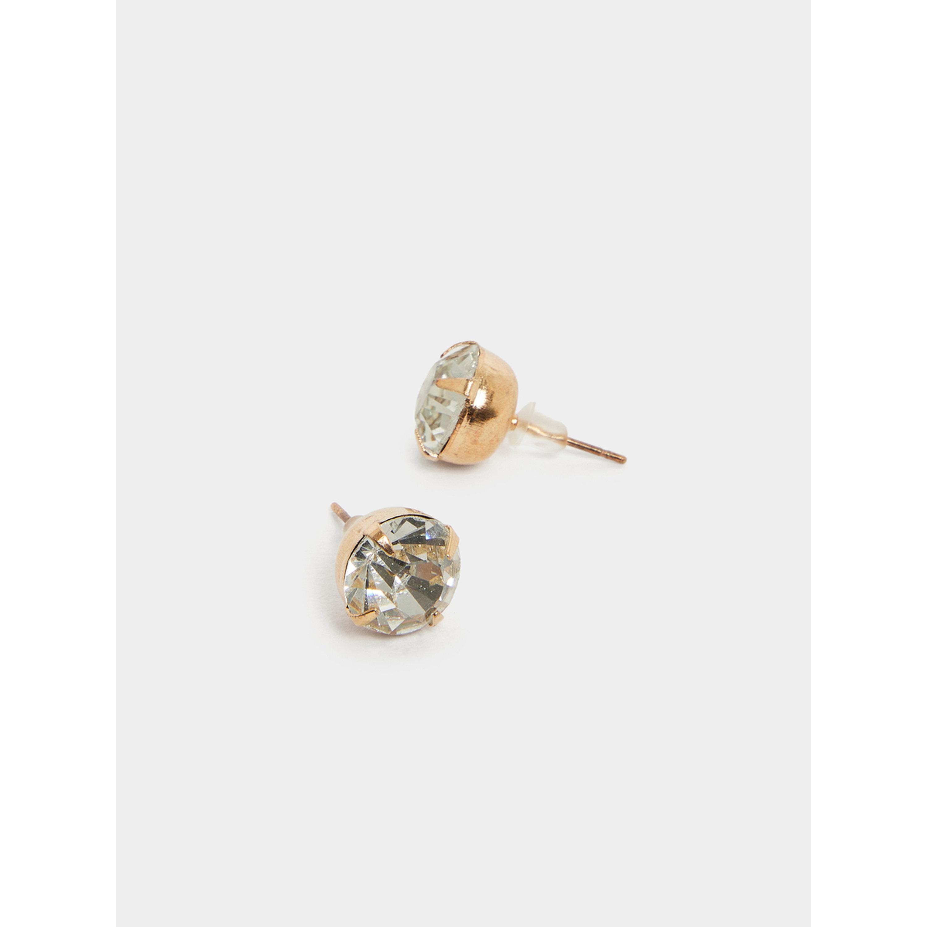 طقم عقد شوكر وأقراط مرصع بفصوص ذهبي-women-watchesandjewellery-jewellery-jewellerysets-image-2