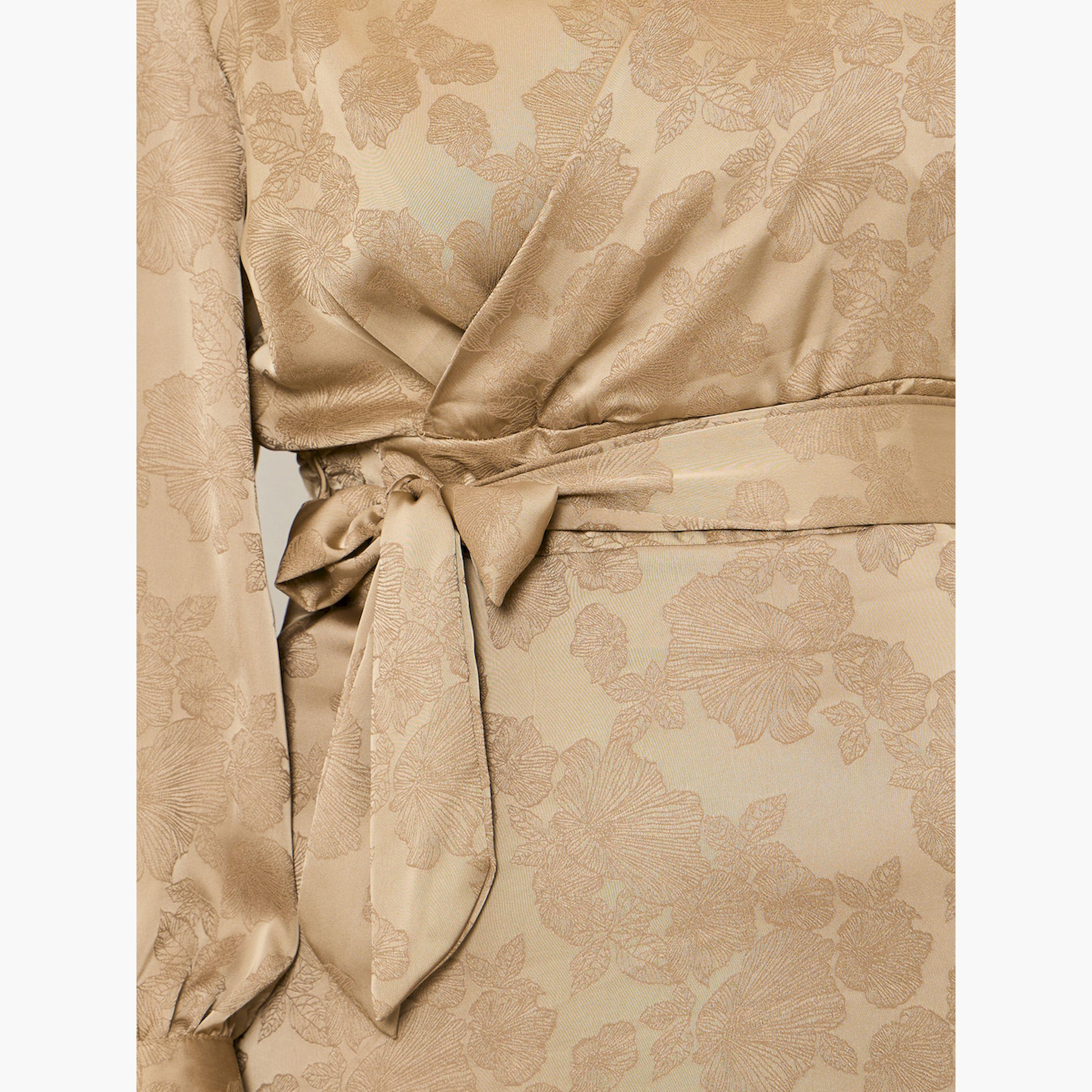 Styli Plus Size Beige Long Sleeves Wrap Maxi Dress-women-clothing-dresses-image-5