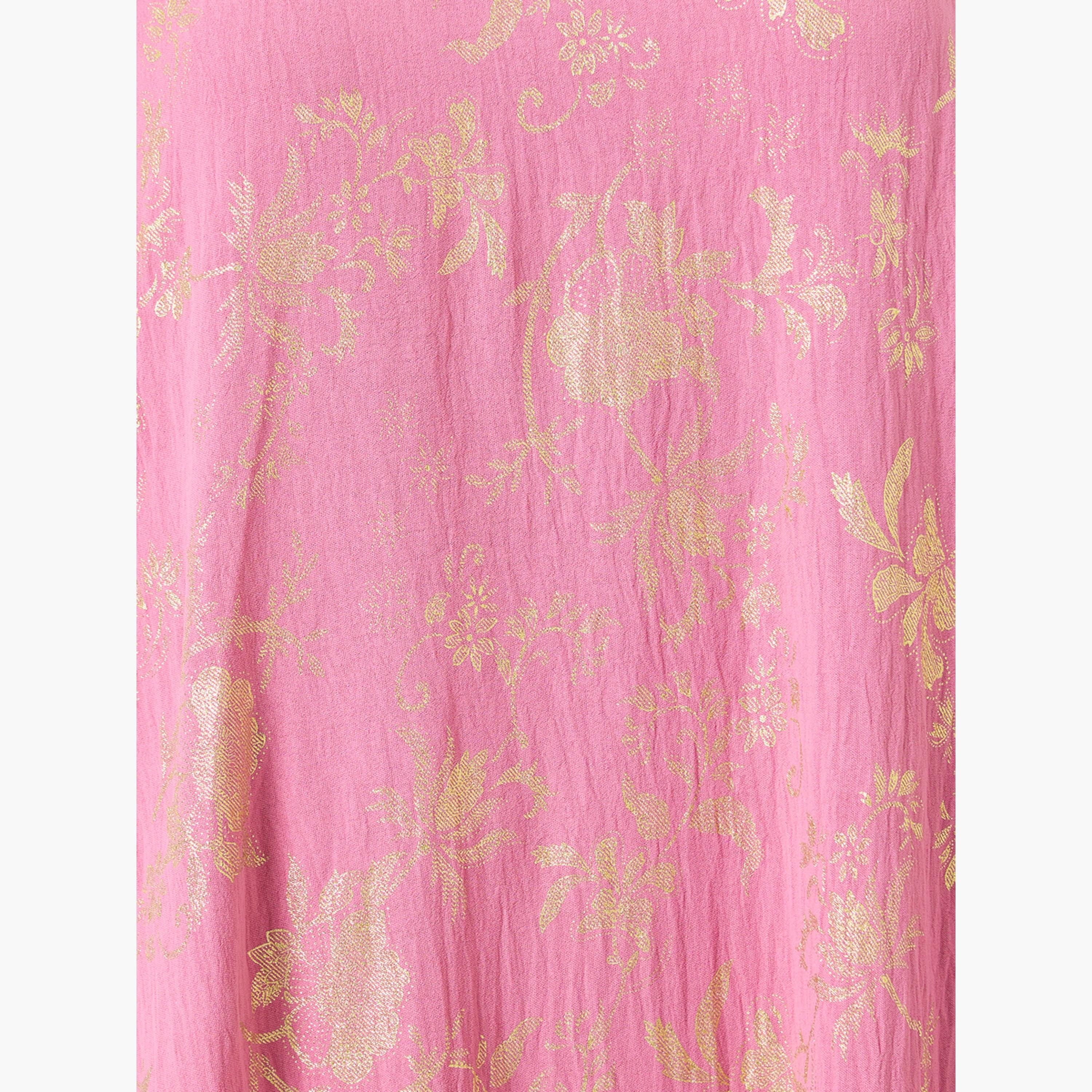 Take Two Women Floral Printed Short Sleeve Jalabiya-women-arabicclothing-jalabiyas-image-4