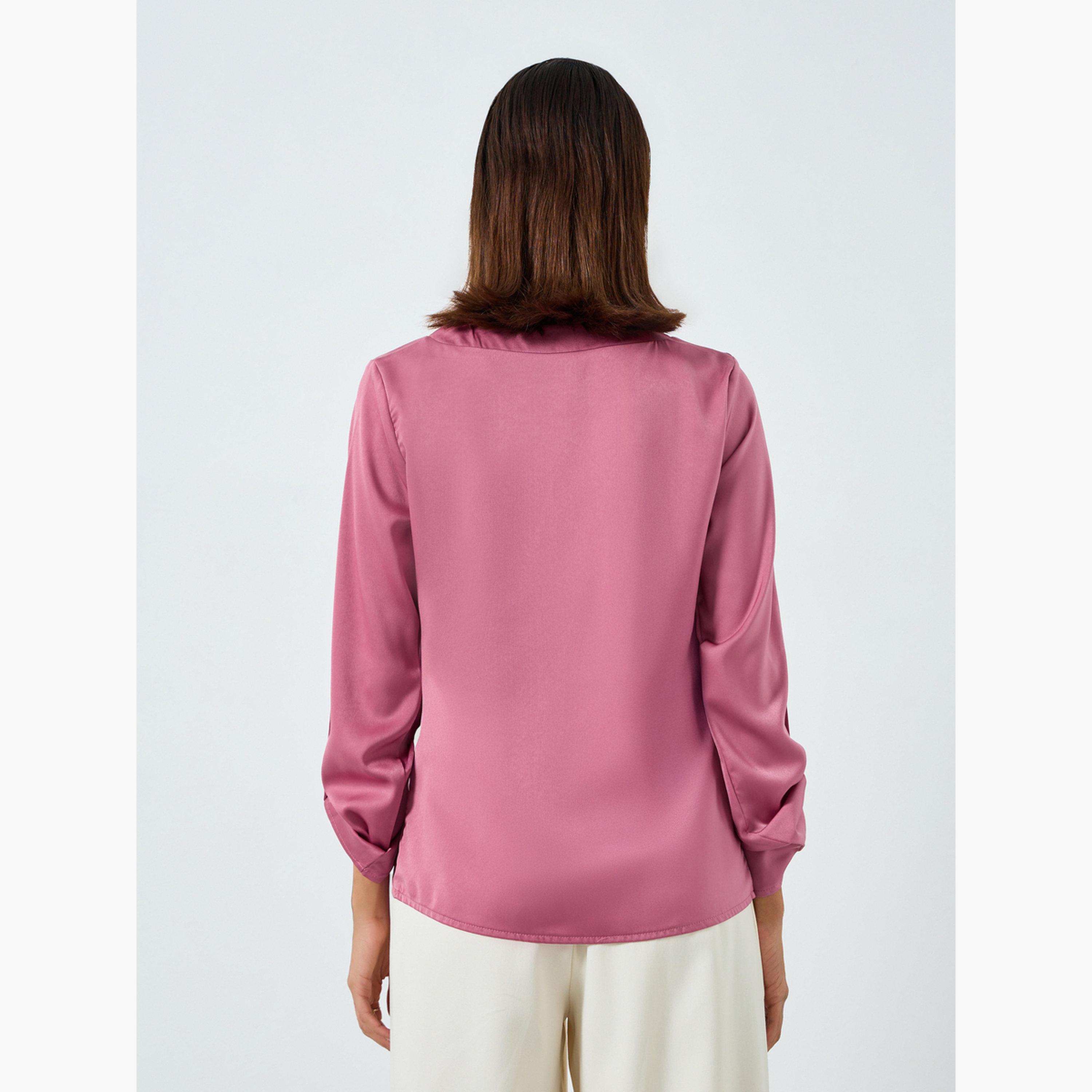 بلوزة سادة بتفاصيل لؤلؤ صناعي-women-clothing-shirtsandblouses-blouses-image-4