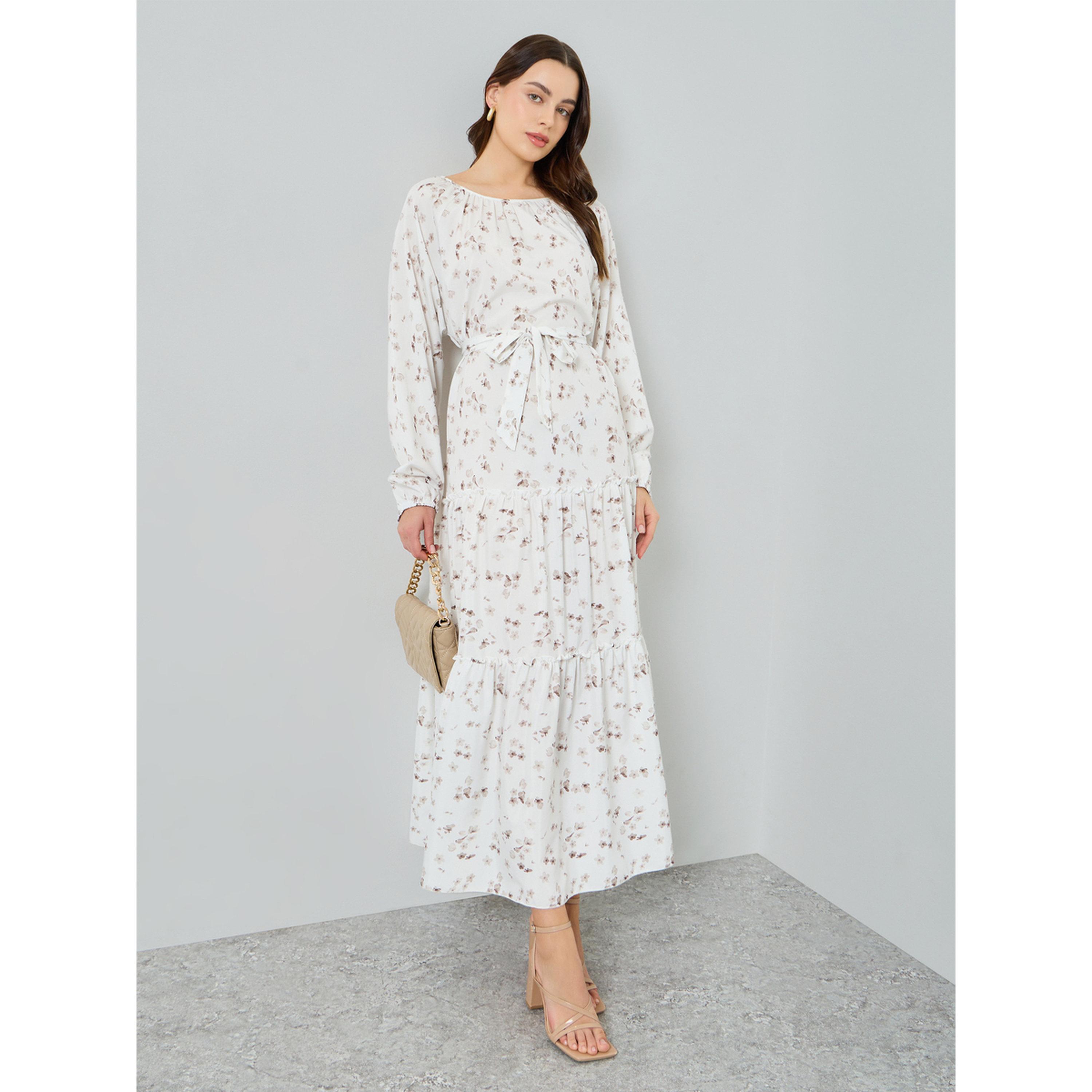 فستان طويل بطبقات وطبعة زهور للنساء-women-clothing-dresses-image-3