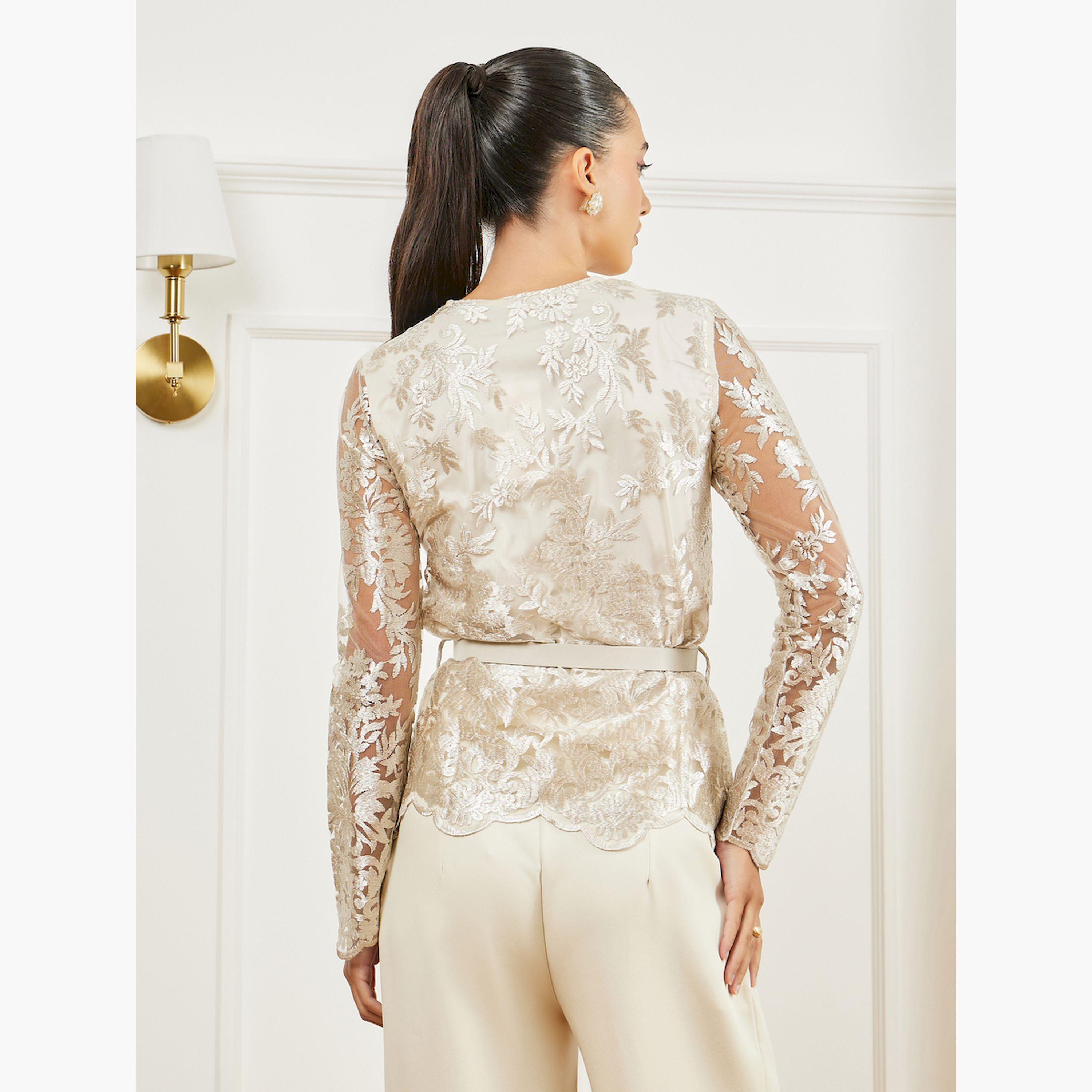 بلوزة بيبلوم دانتيل بأكمام طويلة-women-clothing-shirtsandblouses-blouses-image-4