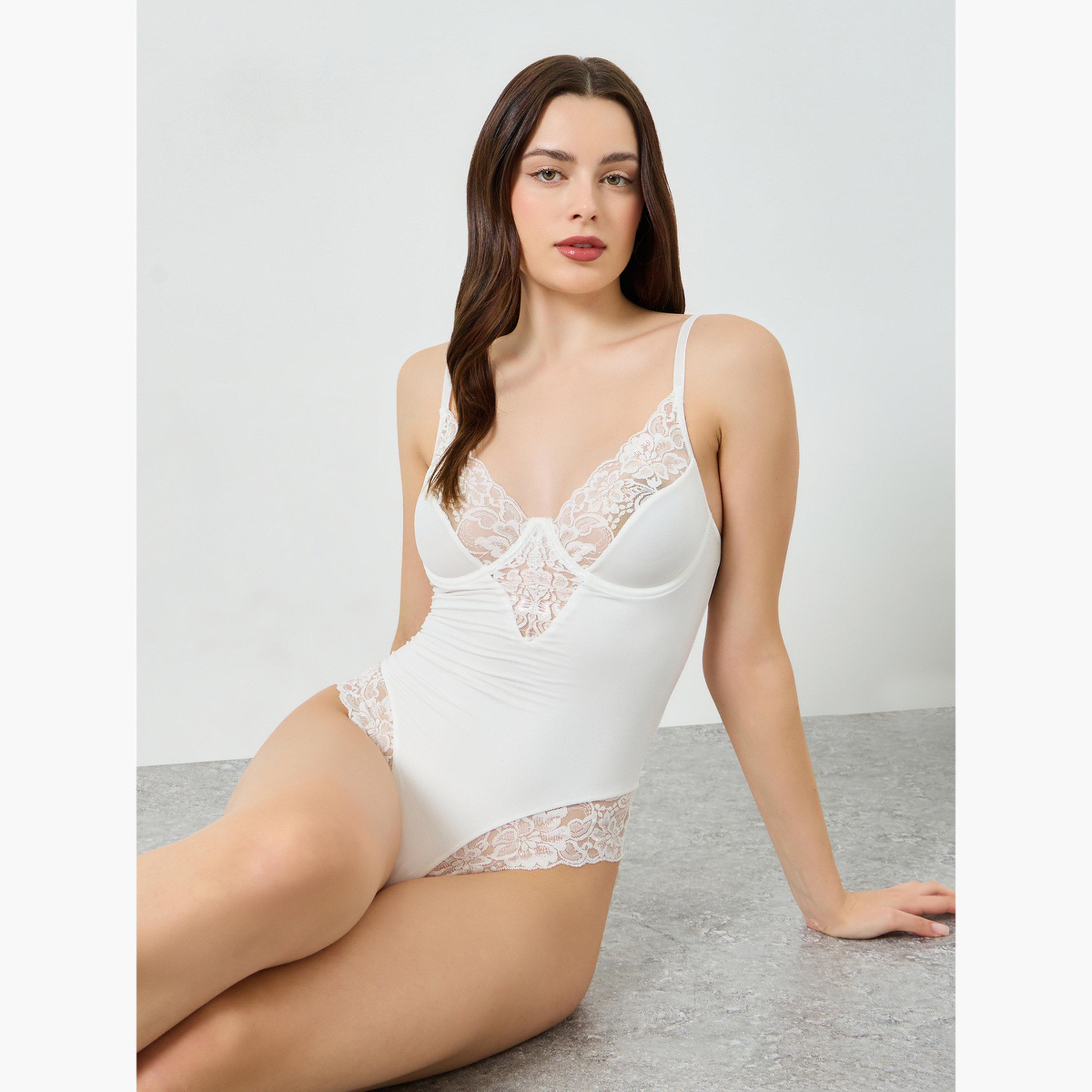 بودي سوت بتفاصيل دانتيل-women-clothing-lingerie-babydollsandbodysuits-image-2