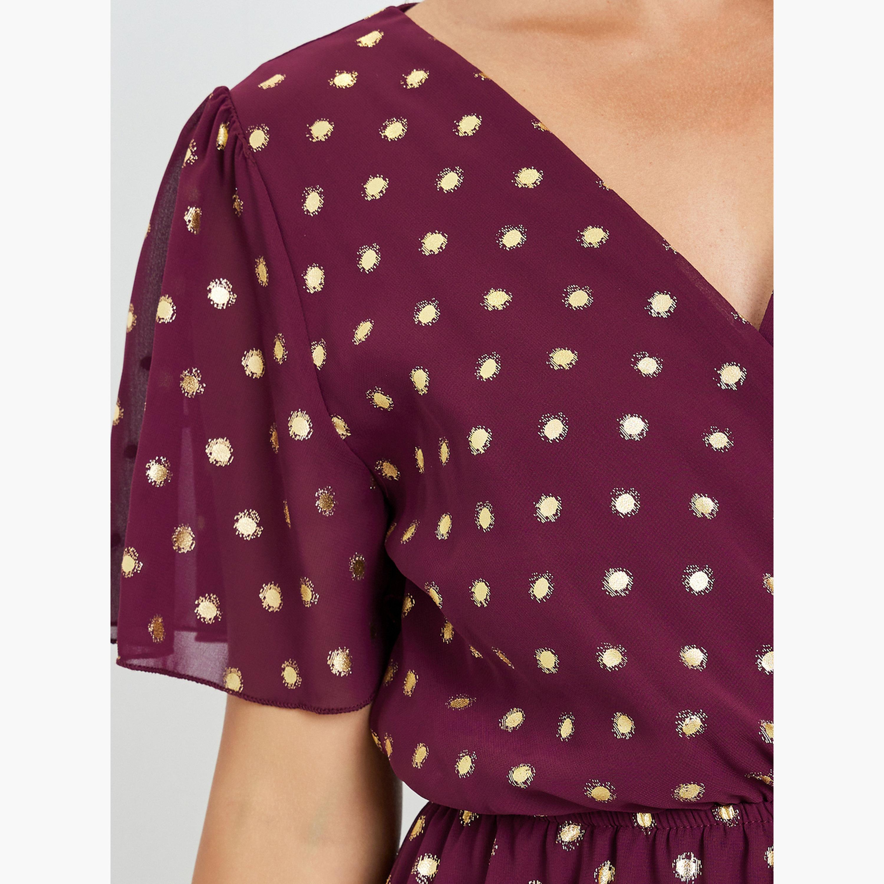 فستان طويل بنقاط بولكا وتصميم مريح-women-clothing-dresses-image-6