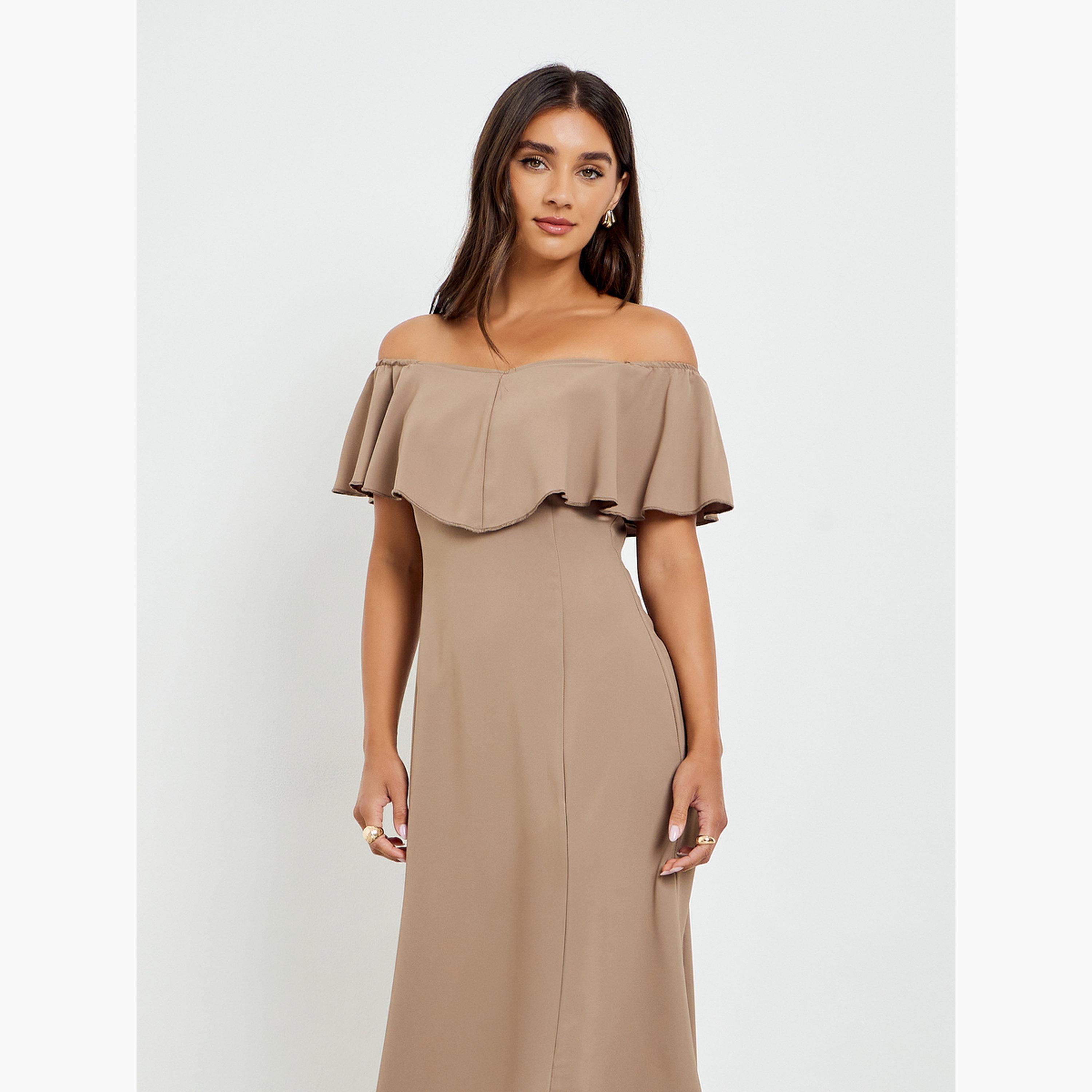 فستان ميدي بأكتاف مكشوفة-women-clothing-dresses-image-4