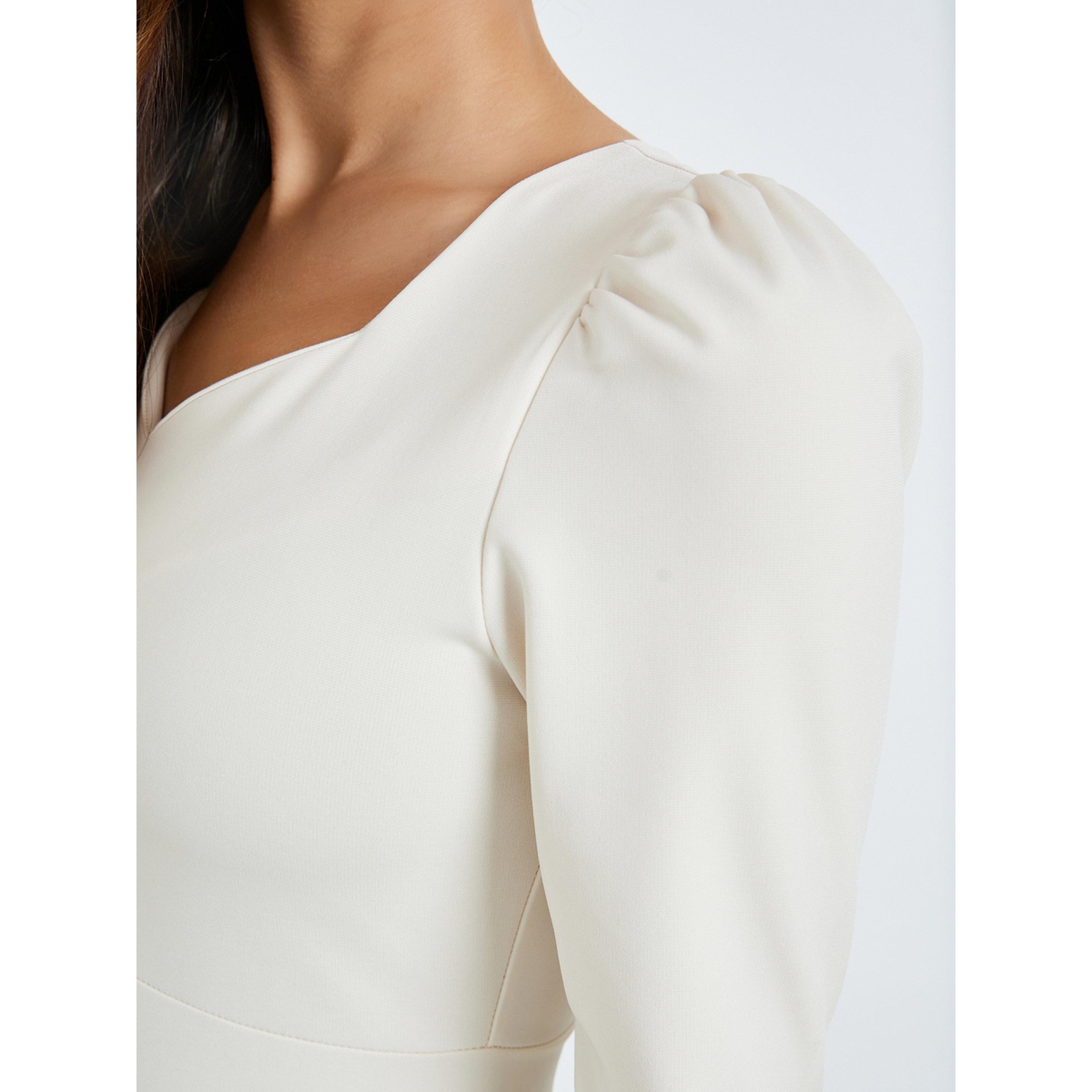 Styli Women Cream High-Low Hem Maxi Dress-women-clothing-dresses-image-4