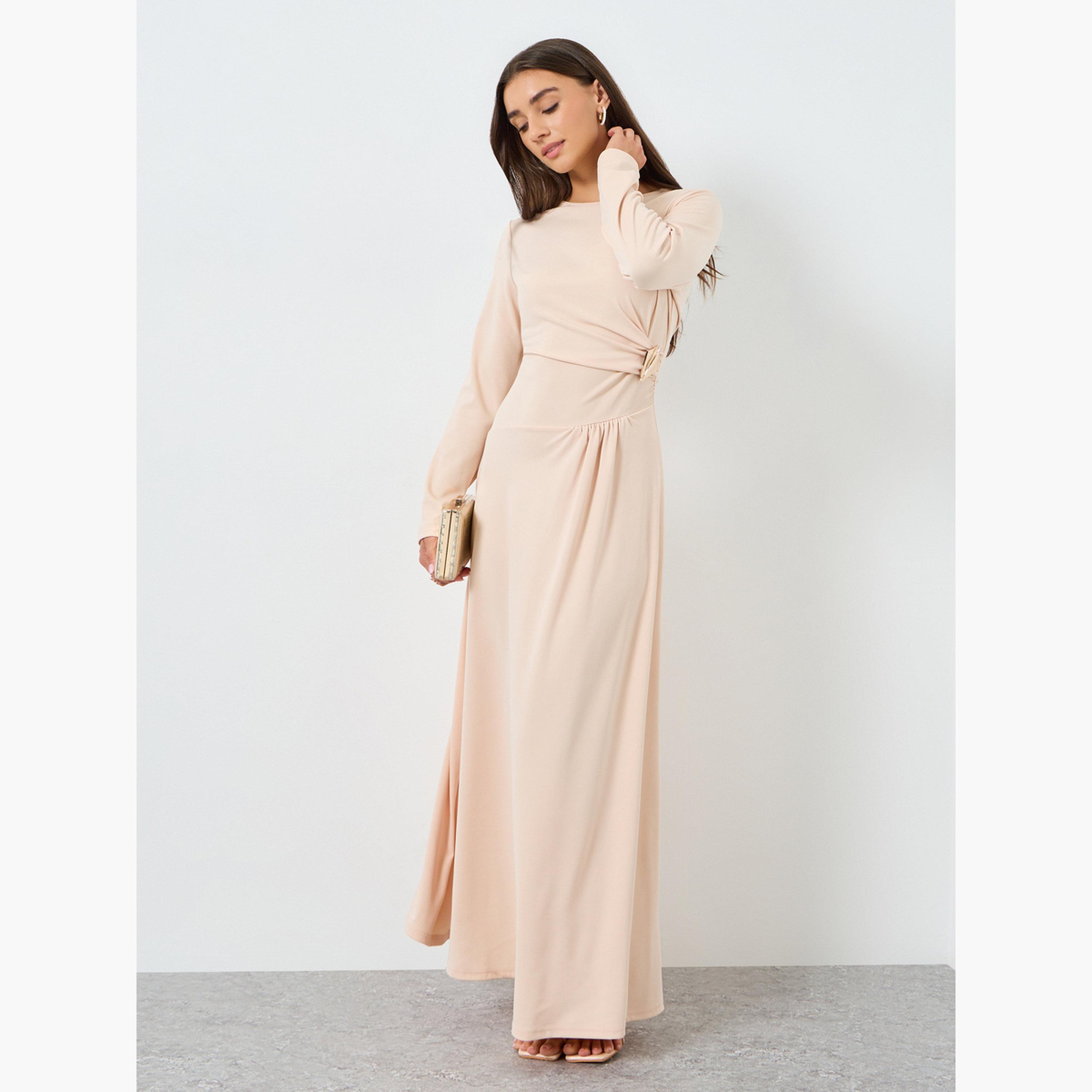 فستان طويل بأكمام طويلة-women-clothing-dresses-image-1