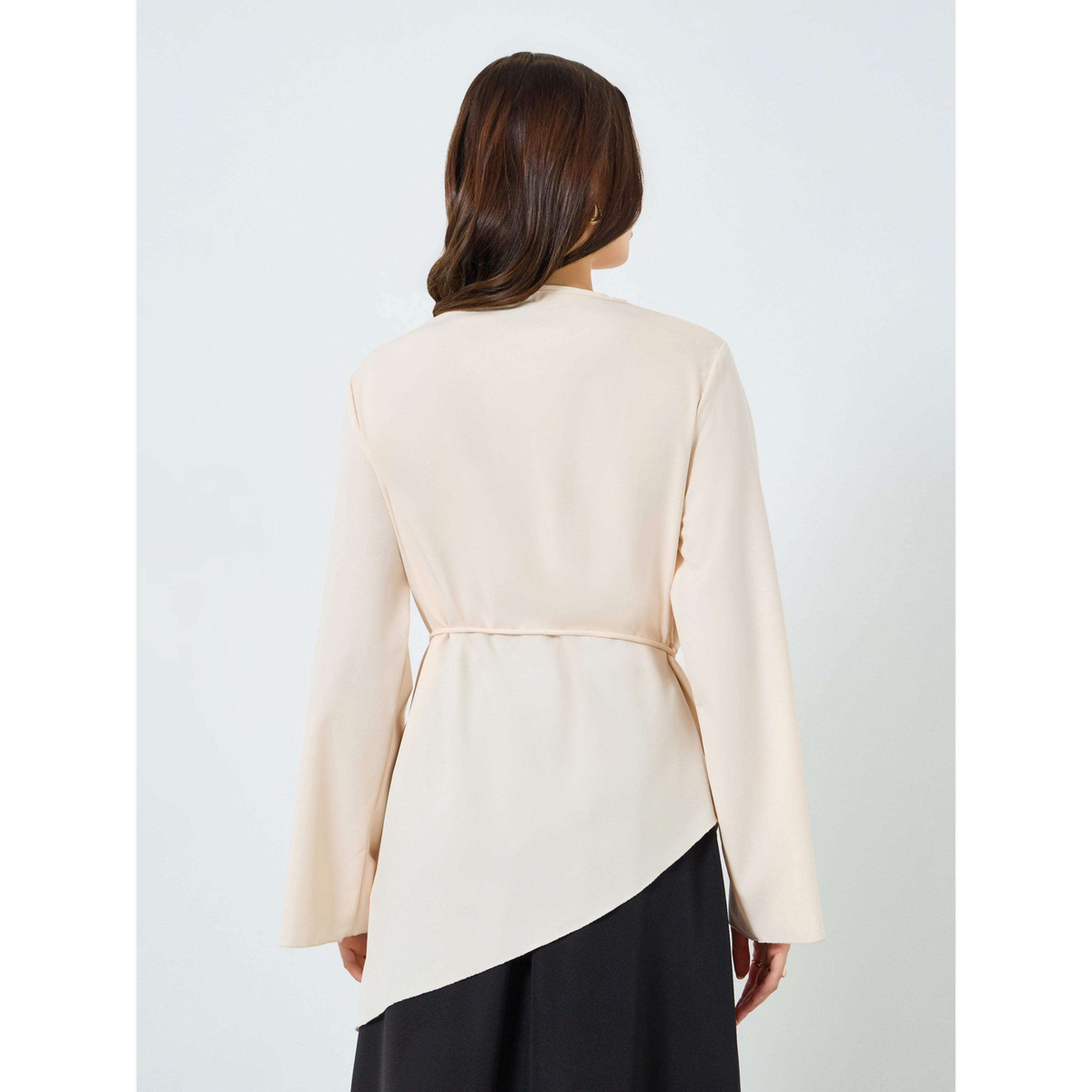 بلوزة بأكمام طويلة ورباط خصر-women-clothing-shirtsandblouses-blouses-image-4