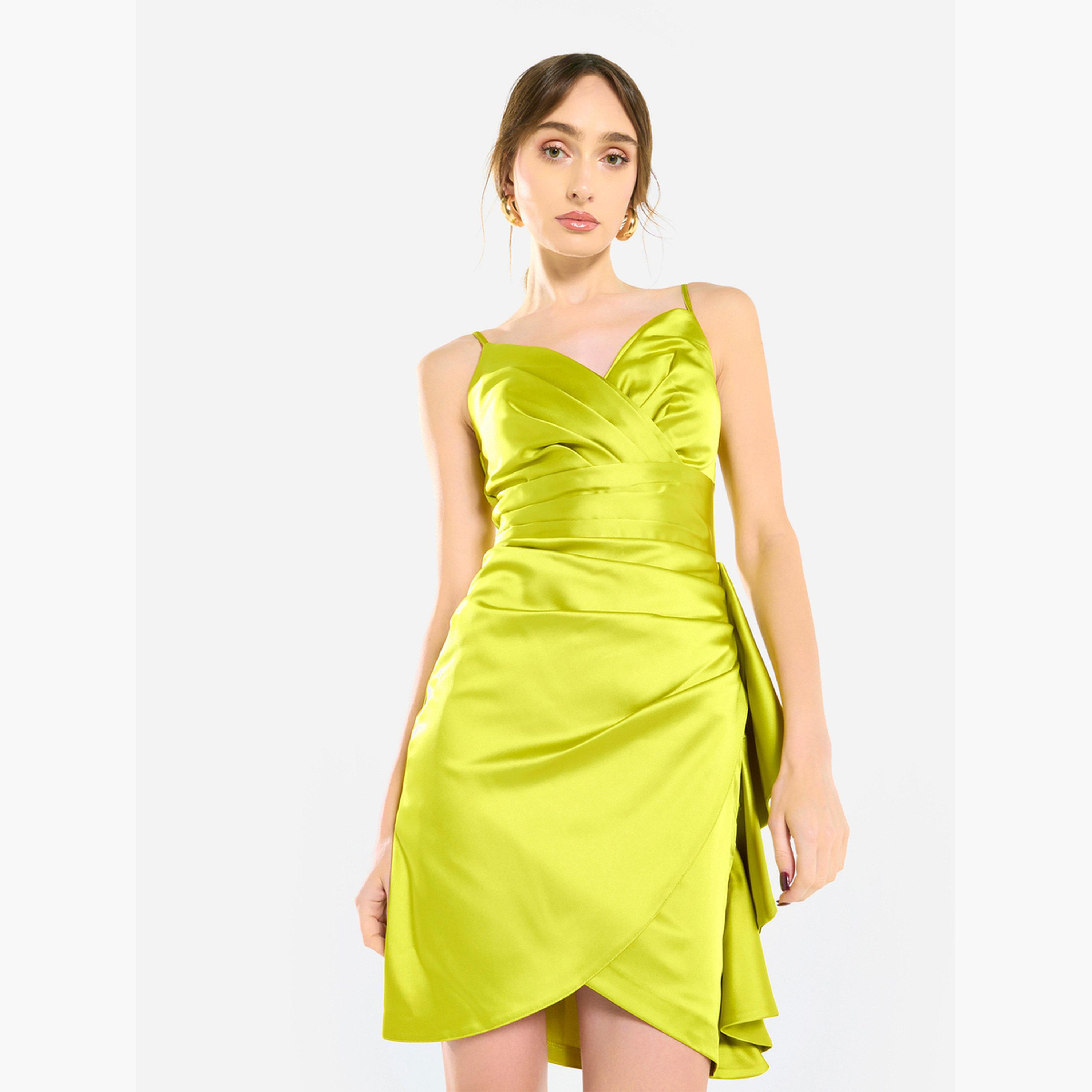 فستان كوكتيل بزمزمات وتصميم غير متماثل-women-clothing-dresses-image-1