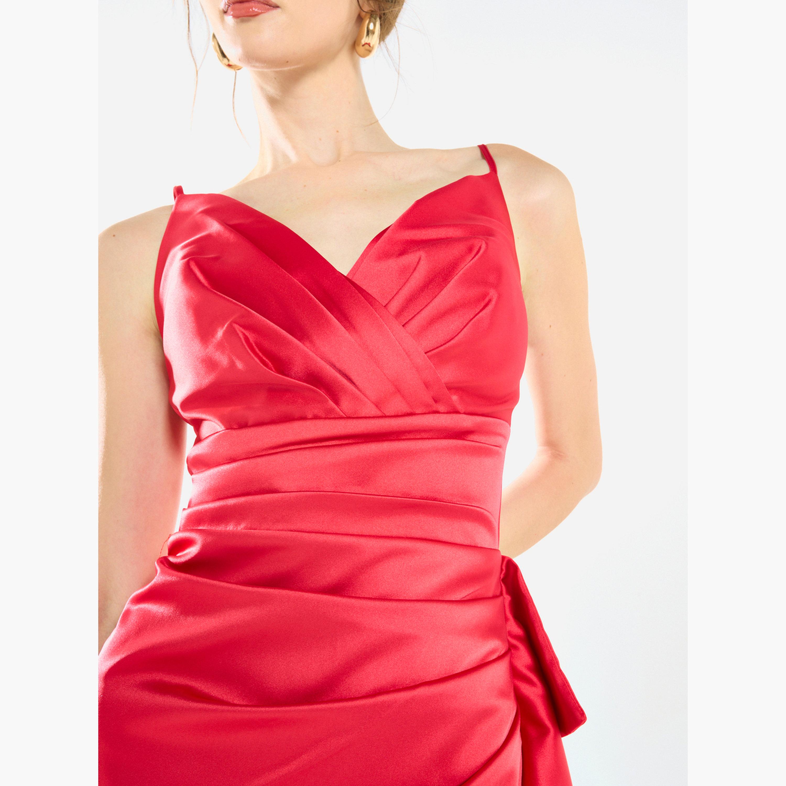 House of Moda Women Ruched Asymmetric Cocktail Dress-women-clothing-dresses-image-6
