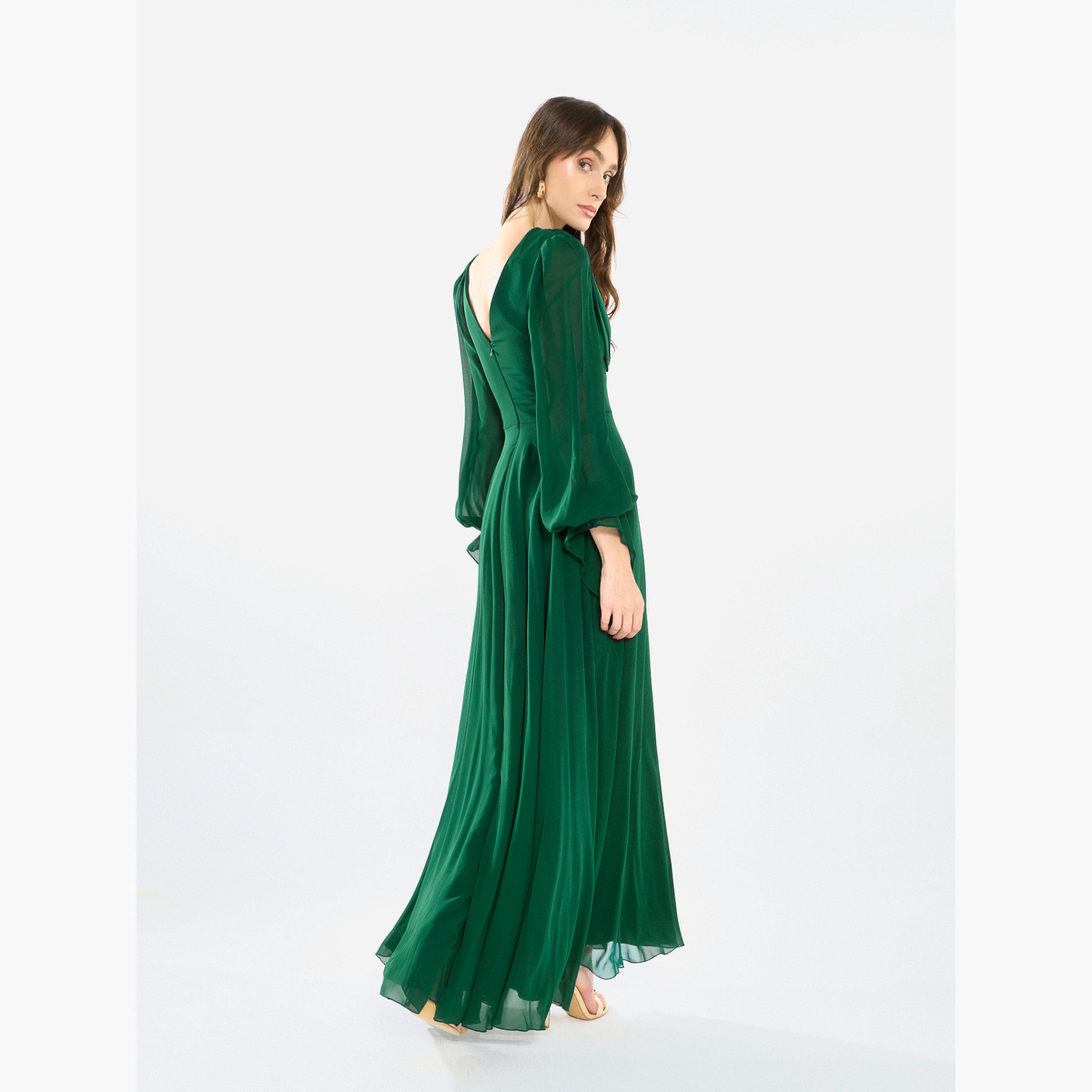 House of Moda Women Pleated Chiffon Maxi Dress-women-clothing-dresses-image-6