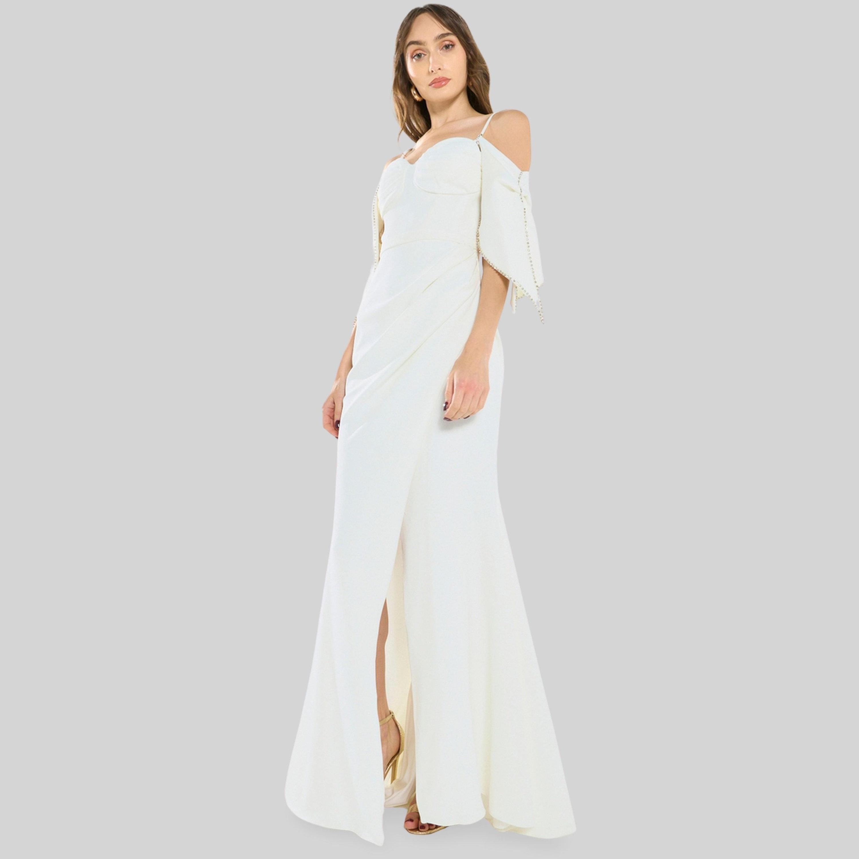فستان طويل بنمط حورية البحر وتفاصيل لؤلؤ-women-clothing-dresses-image-2