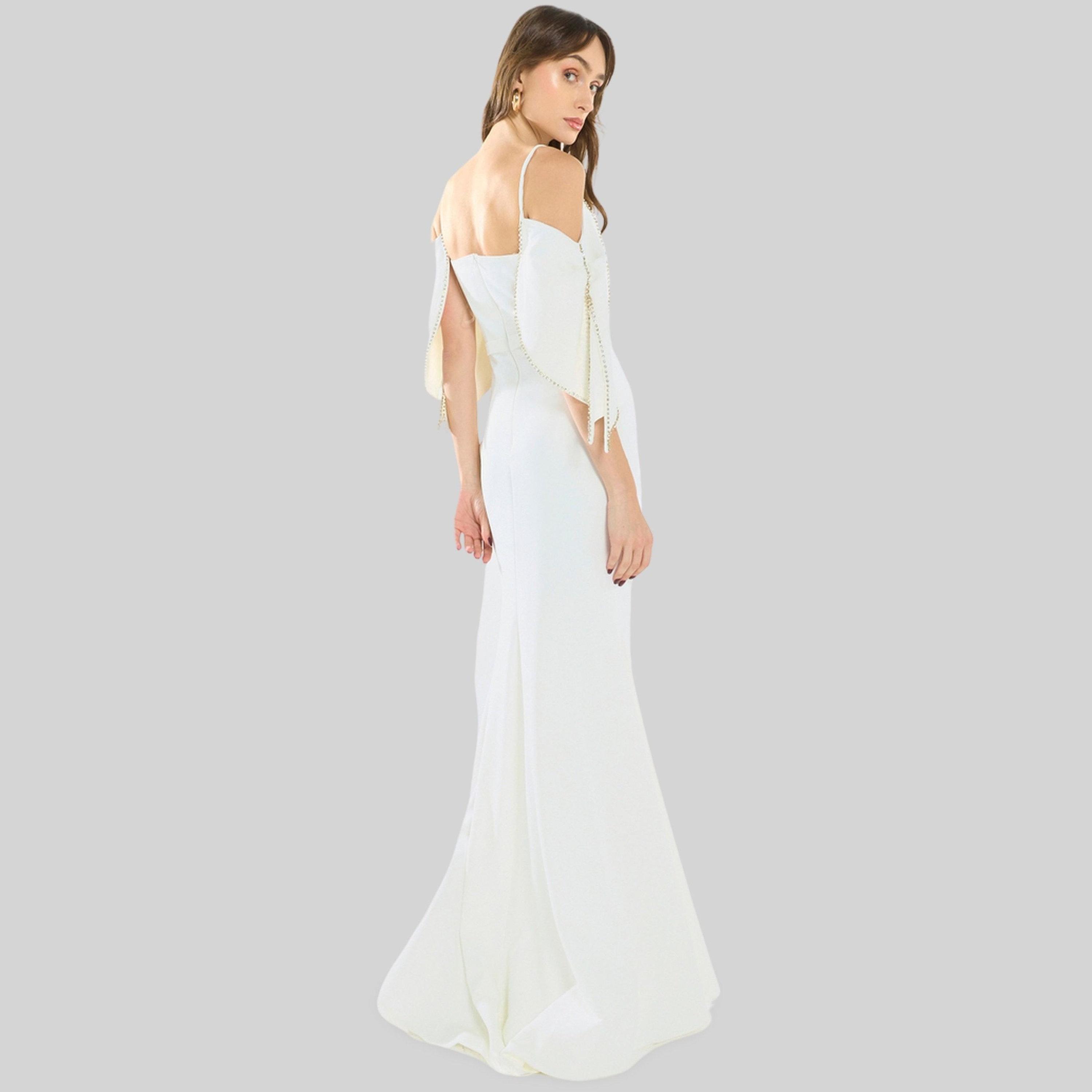 فستان طويل بنمط حورية البحر وتفاصيل لؤلؤ-women-clothing-dresses-image-6