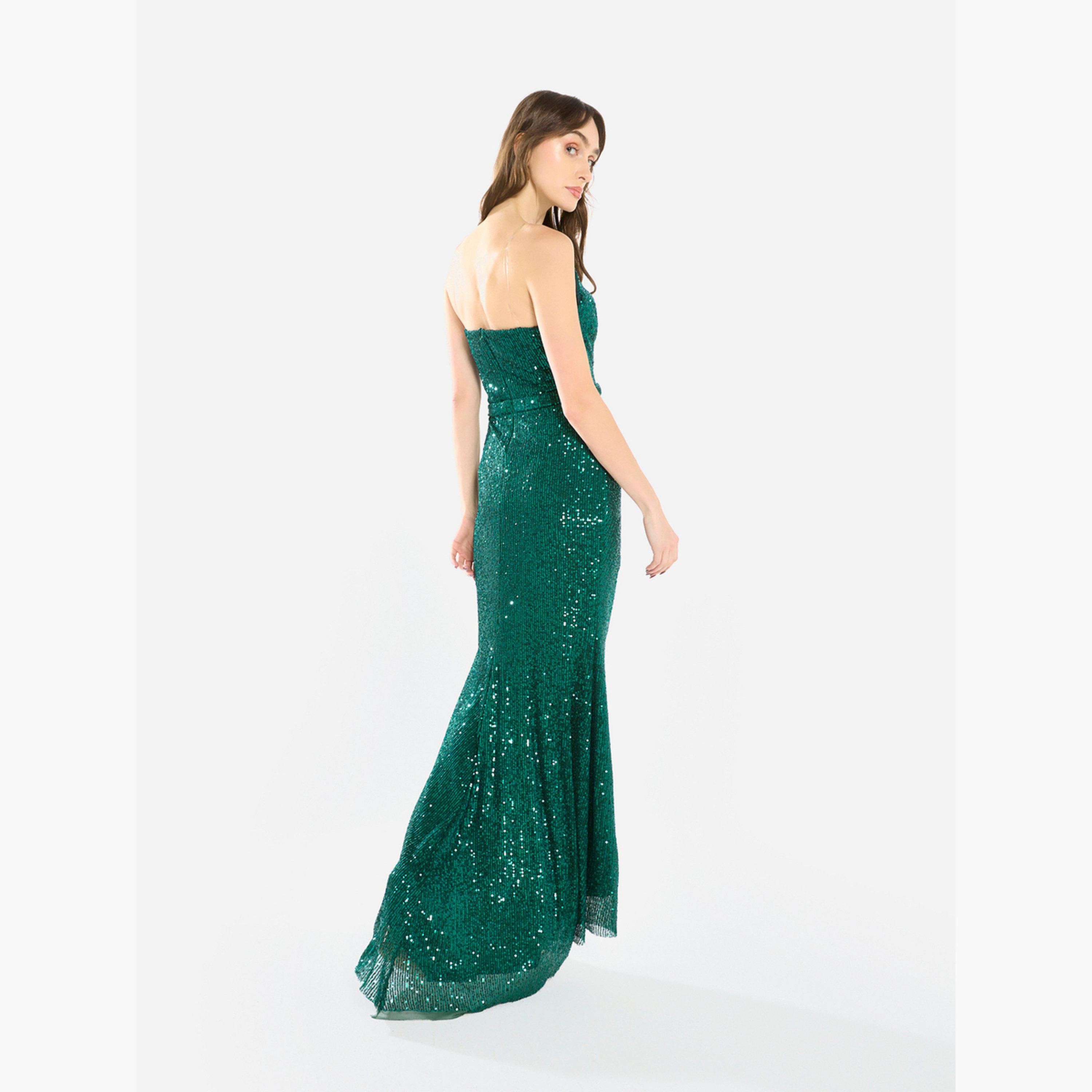 House of Moda Women Sequin Strappy Drape Maxi Dress-women-clothing-dresses-image-6