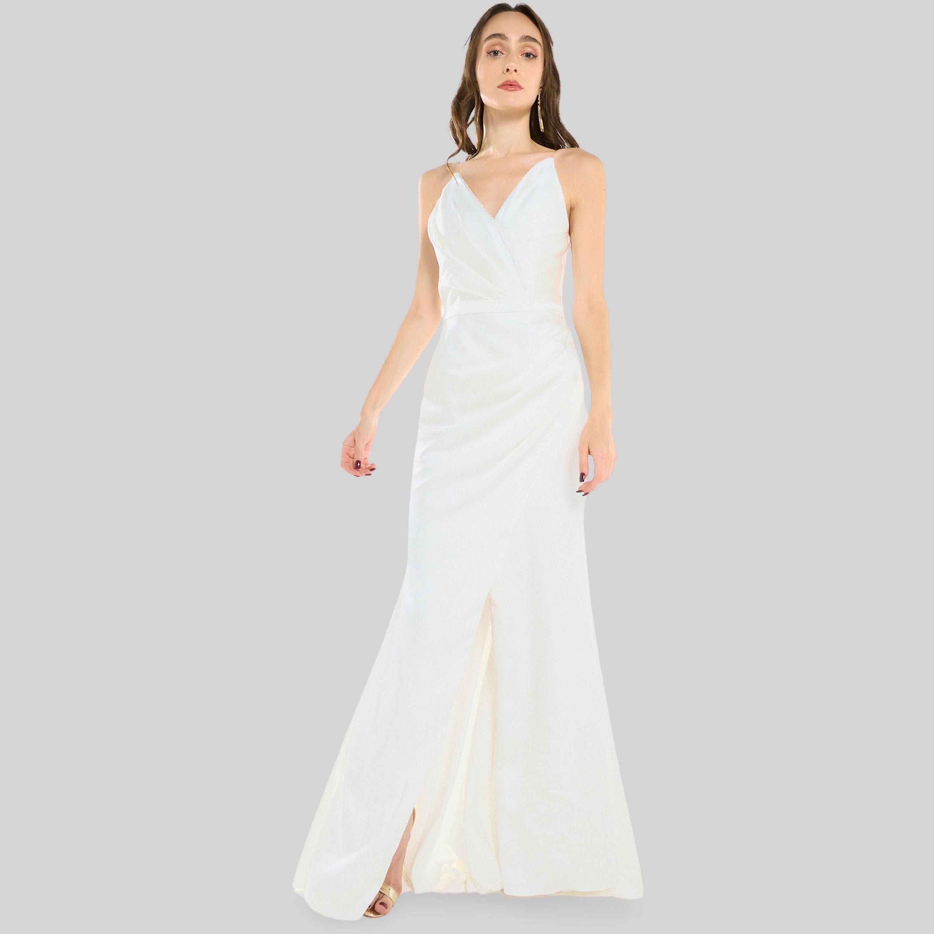 House of Moda Women Drape Silhouette Gown Maxi Dress-women-clothing-dresses-image-1