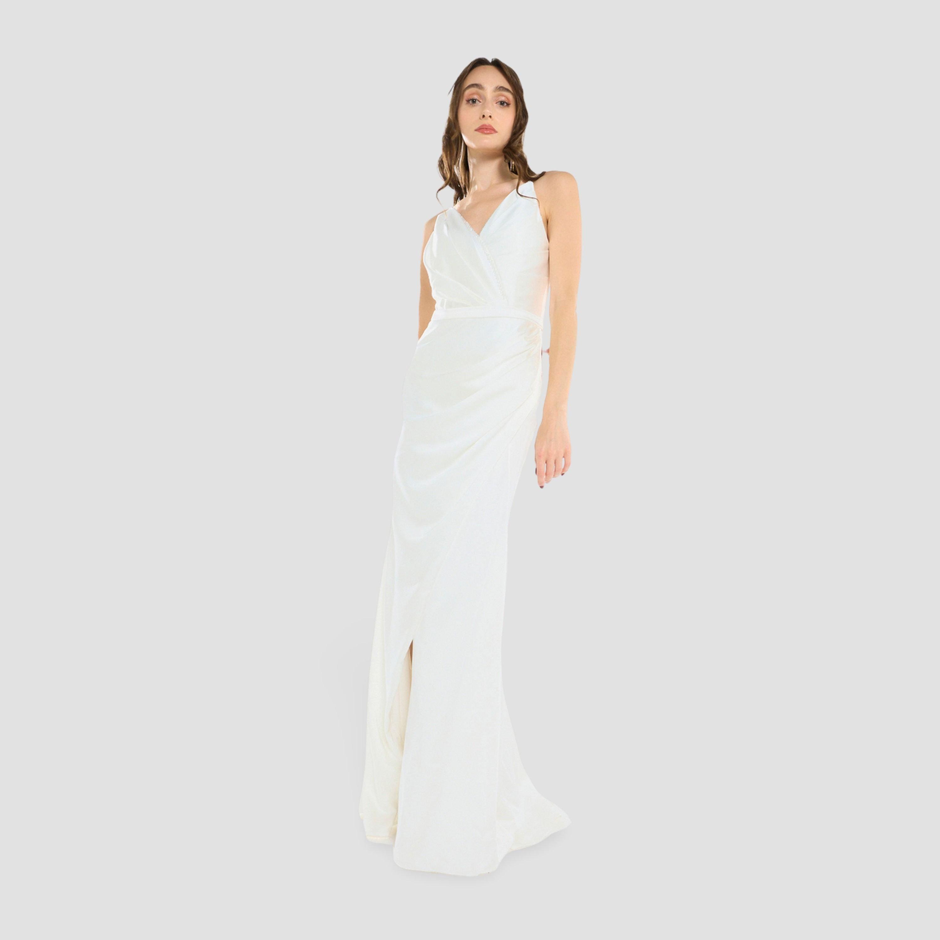 House of Moda Women Drape Silhouette Gown Maxi Dress-women-clothing-dresses-image-2