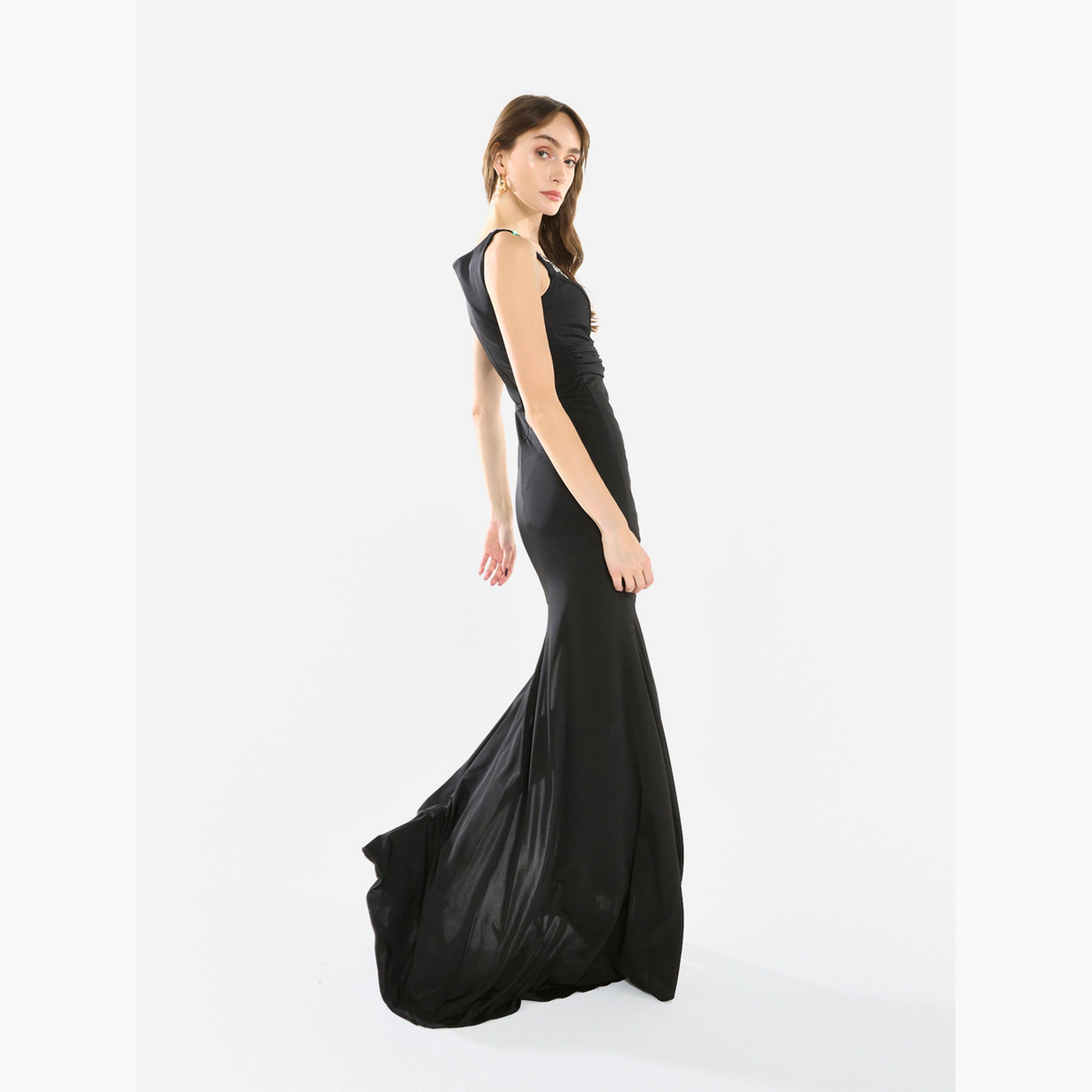 House of Moda Women Embellished Ruched Bodice Gown Maxi Dress-women-clothing-dresses-image-6