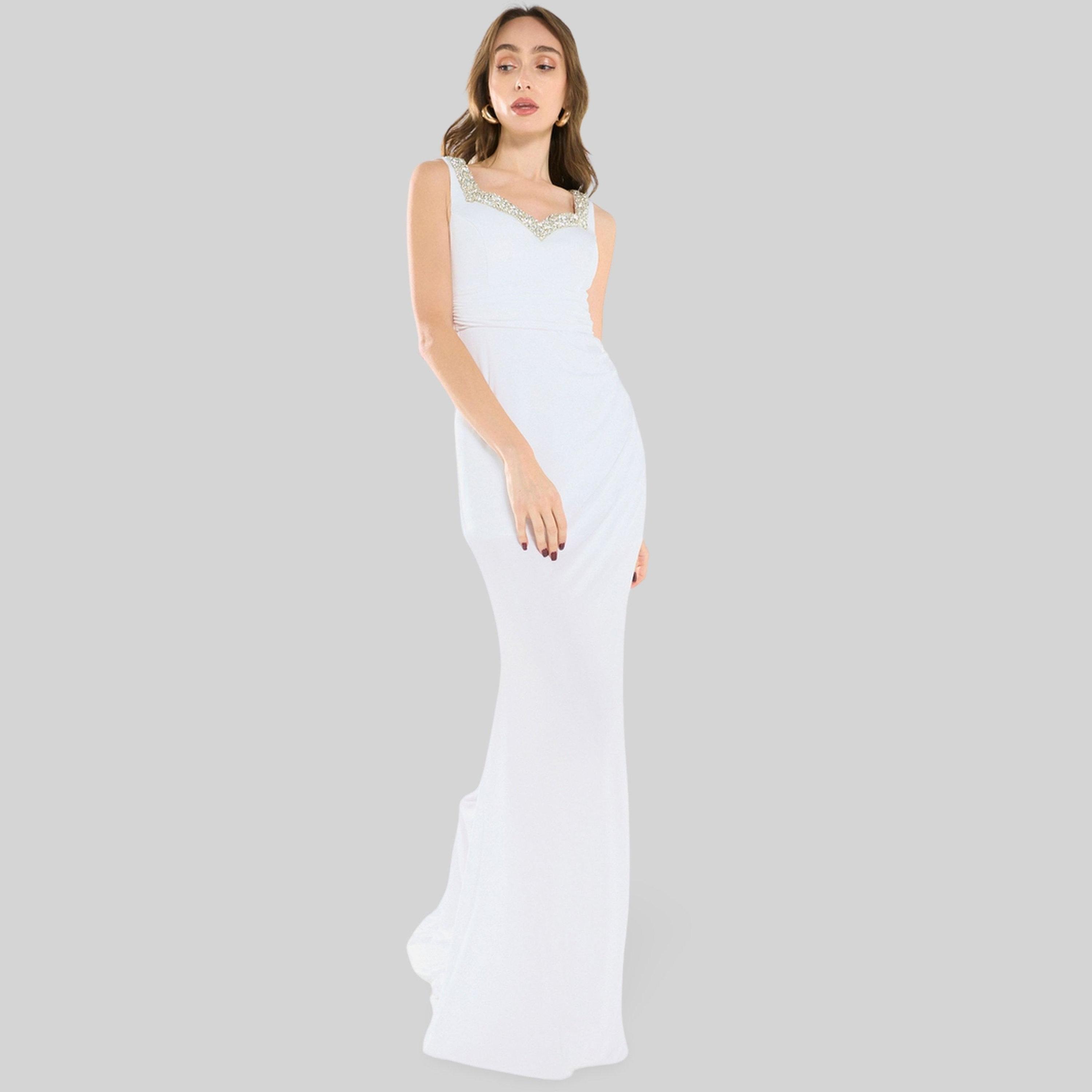 فستان سهرة طويل بزمزمات ومزين-women-clothing-dresses-image-2