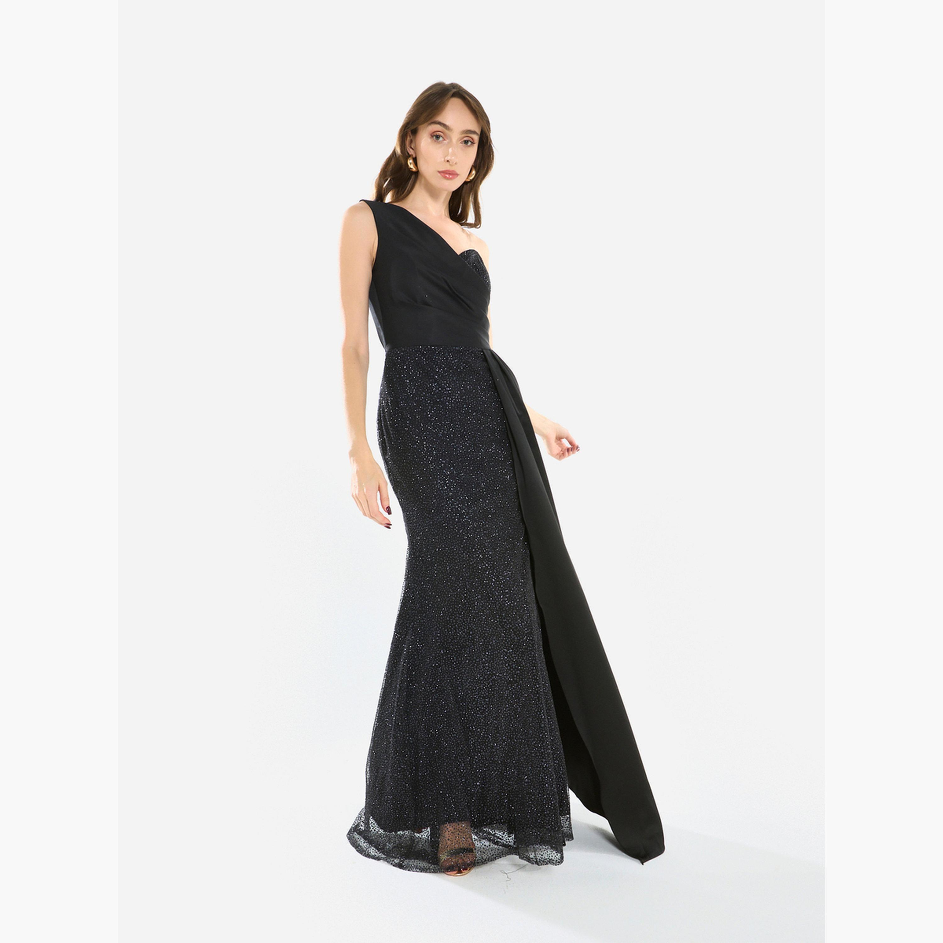 House of Moda Women One-Shoulder Textured Maxi Dress-women-clothing-dresses-image-3