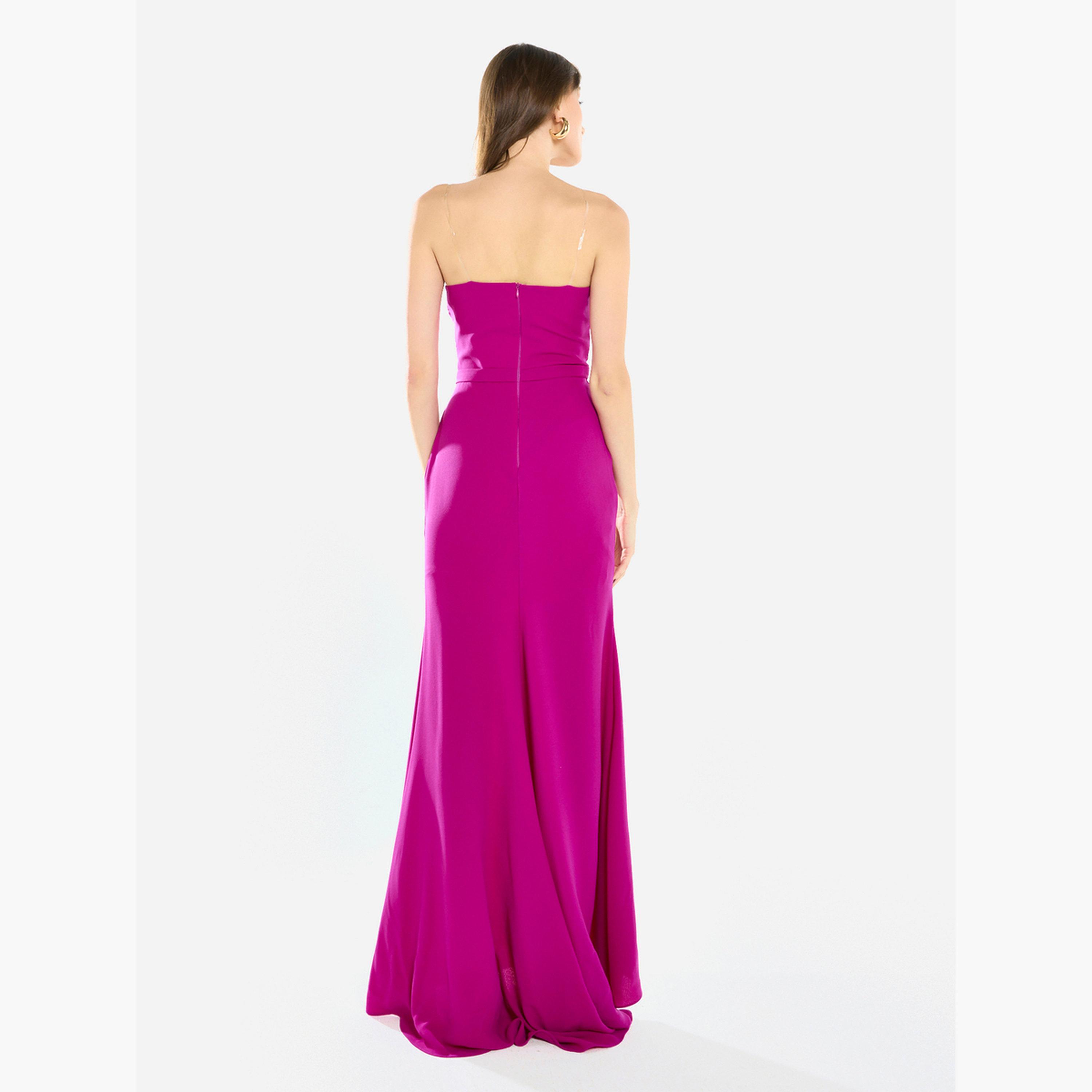 House of Moda Women Ruffled Cascade Beaded Gown Maxi Dress-women-clothing-dresses-image-5