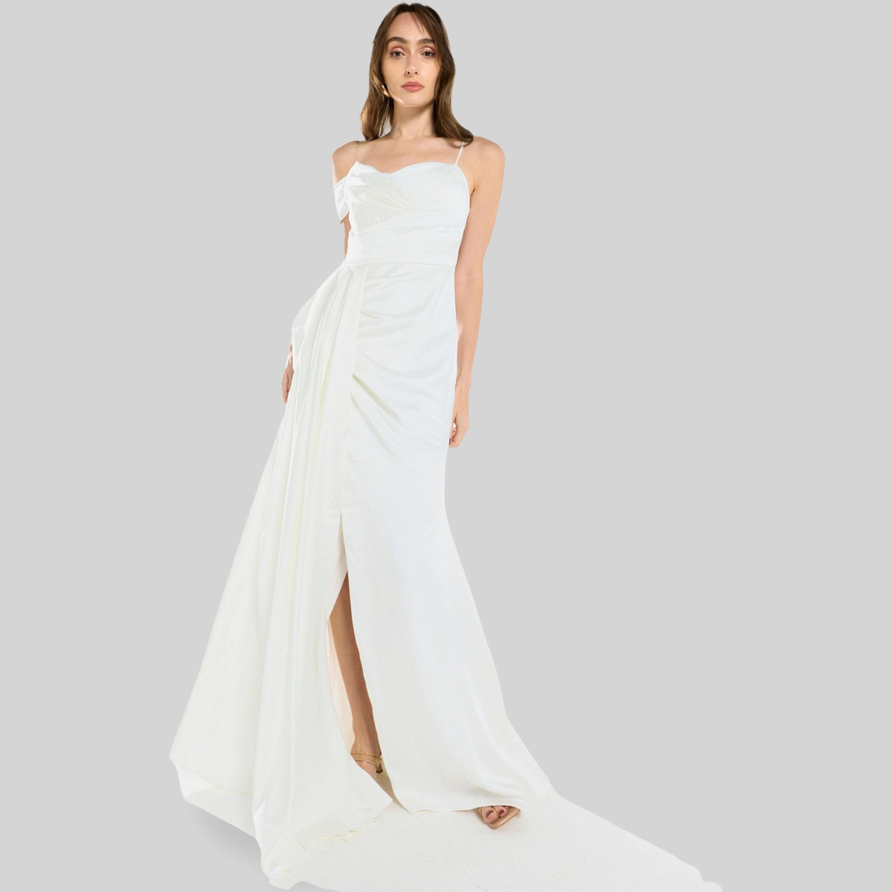 House of Moda Women Asymmetric Drape Overlay Maxi Dress-women-clothing-dresses-image-2