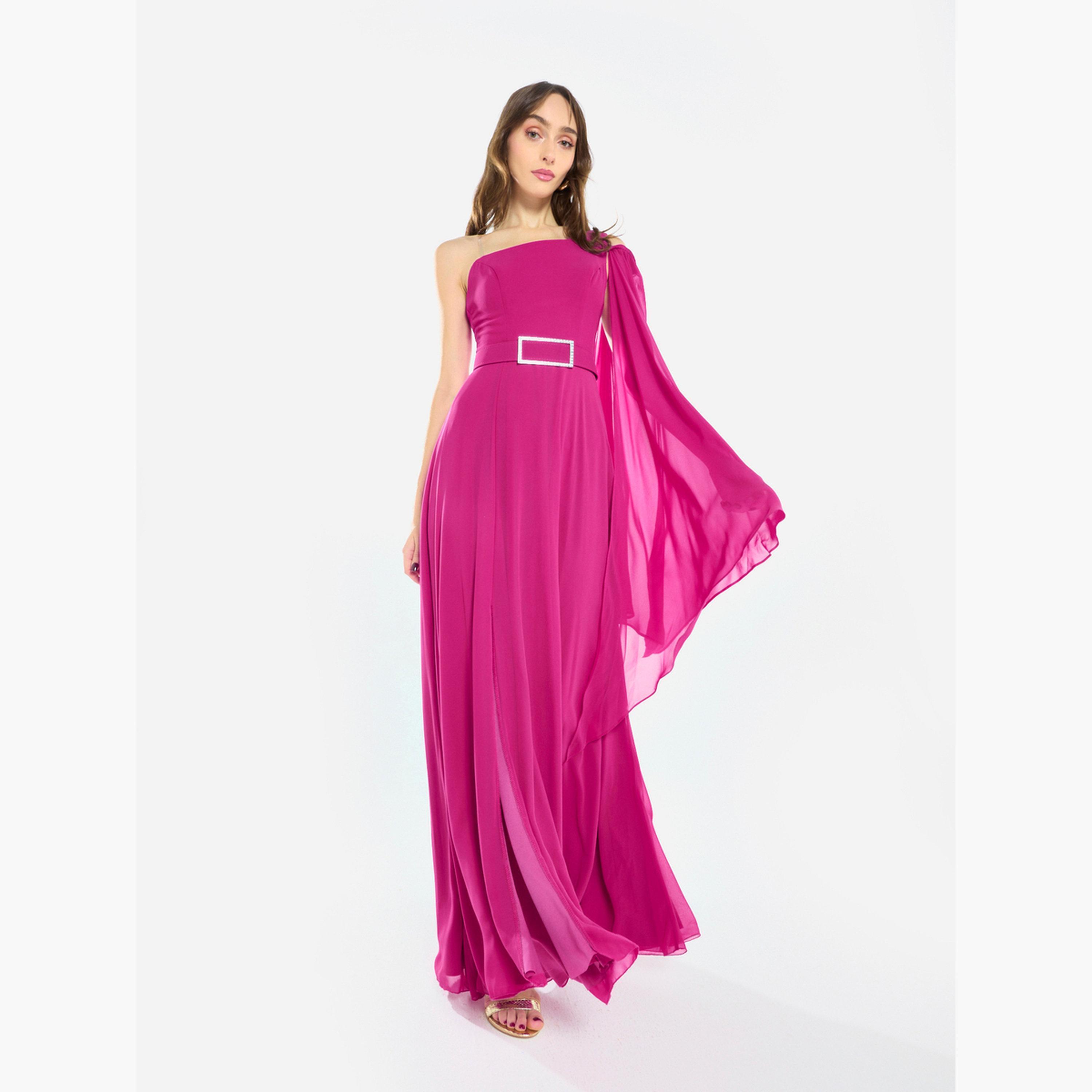 فستان سهرة طويل بكتف واحد-women-clothing-dresses-image-3