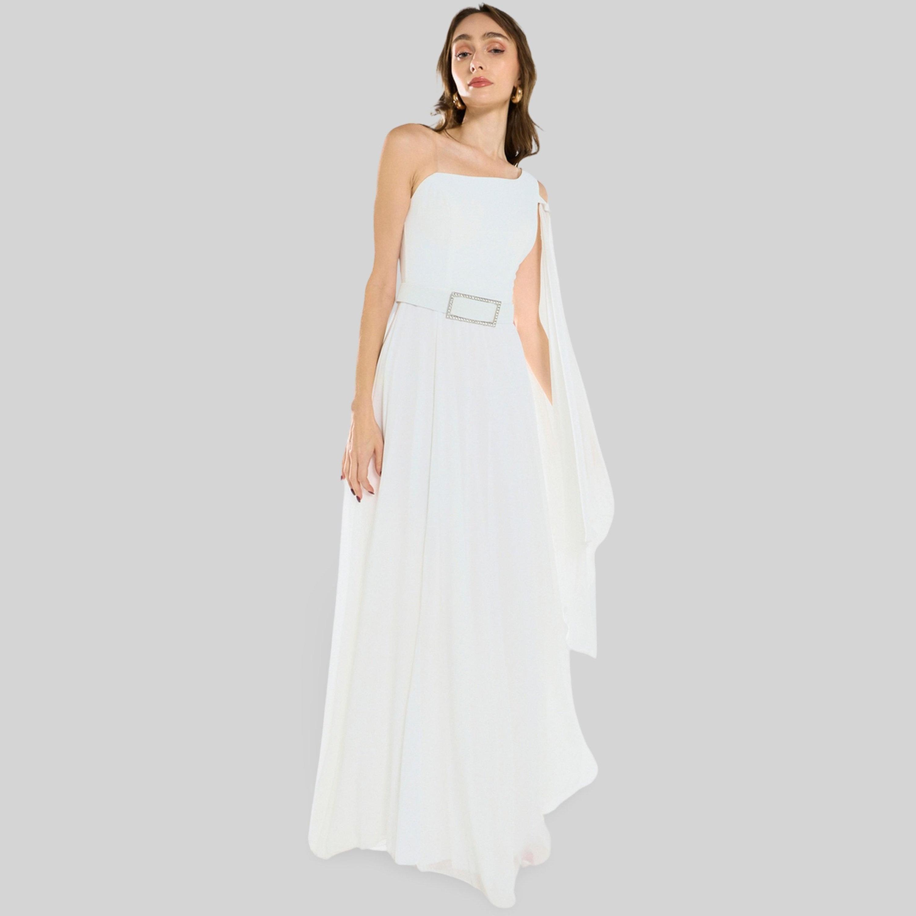 فستان سهرة طويل بكتف واحد-women-clothing-dresses-image-2