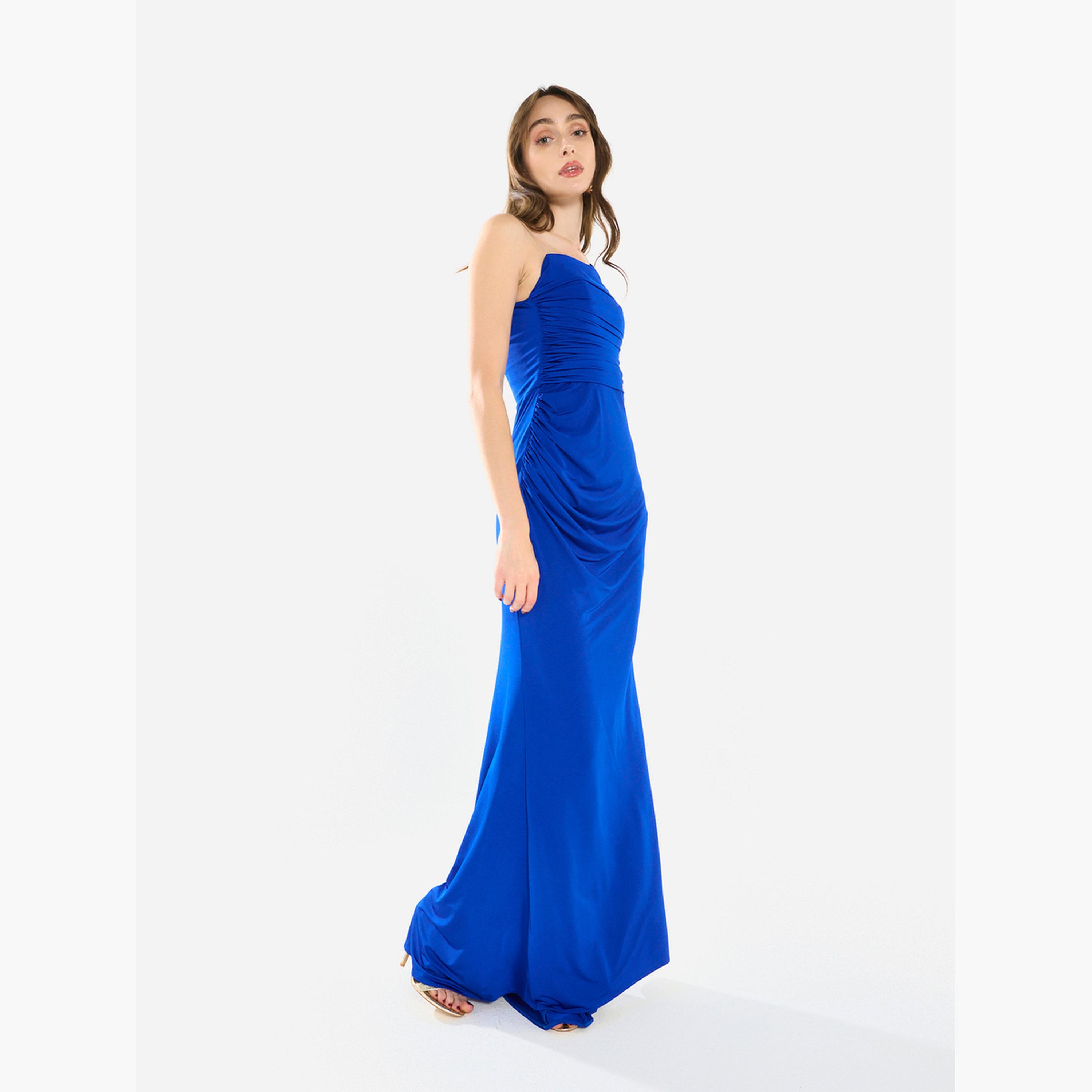 House of Moda Women One Shoulder Draped Evening Maxi Dress-women-clothing-dresses-image-3