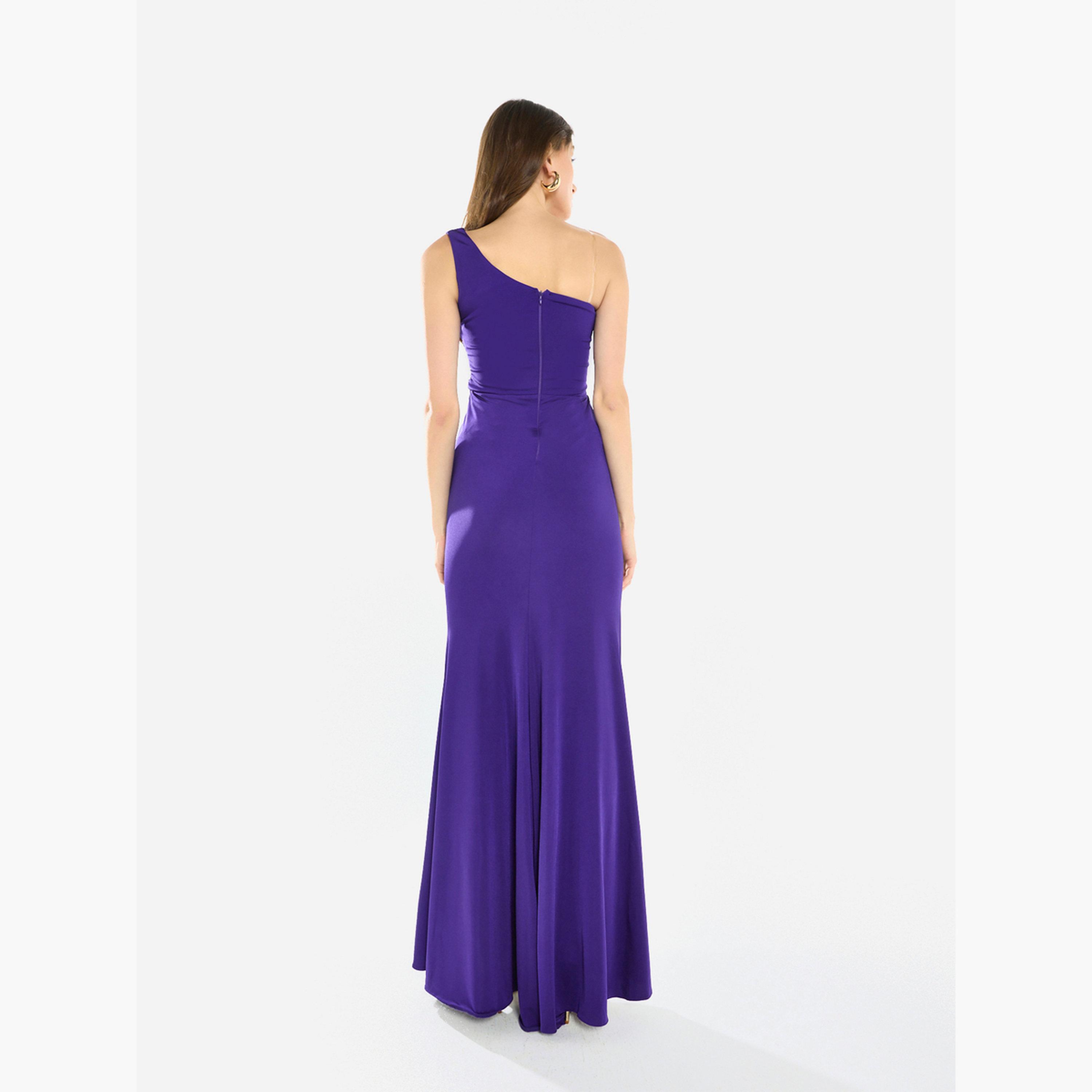 House of Moda Women One Shoulder Draped Evening Maxi Dress-women-clothing-dresses-image-5