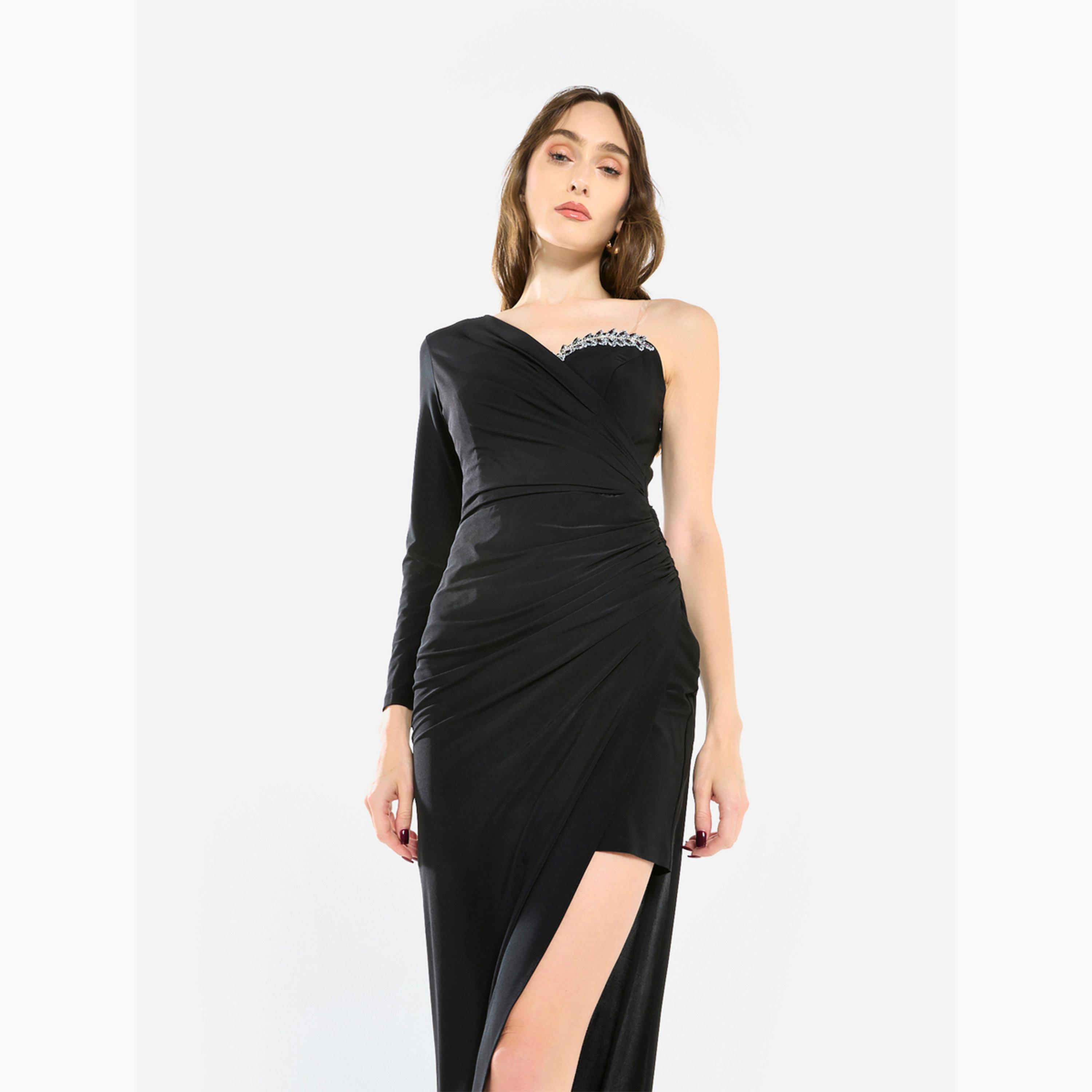 فستان سهرة طويل بزمزمات وتفاصيل كريستال-women-clothing-dresses-image-4