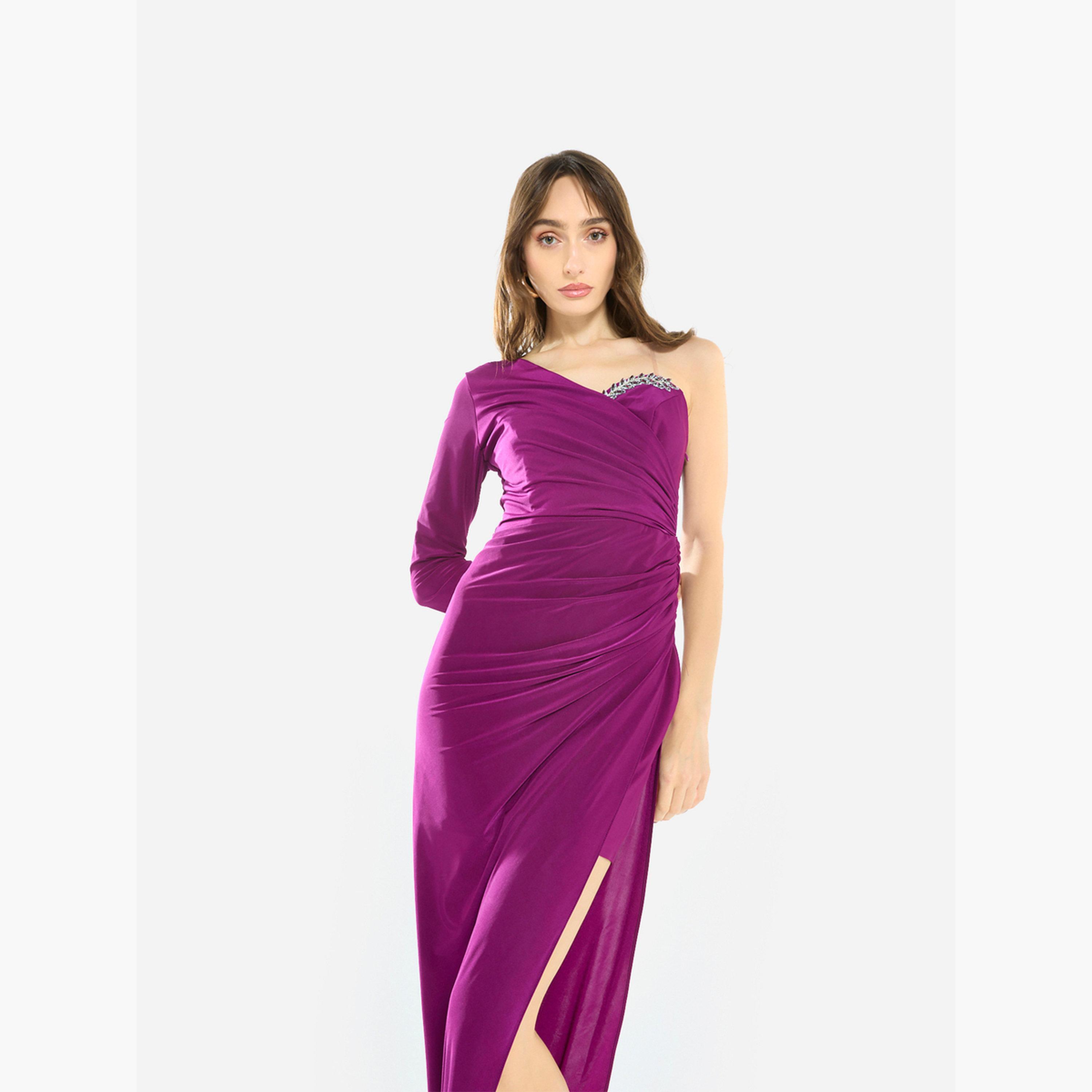 فستان سهرة طويل بزمزمات وتفاصيل كريستال-women-clothing-dresses-image-4