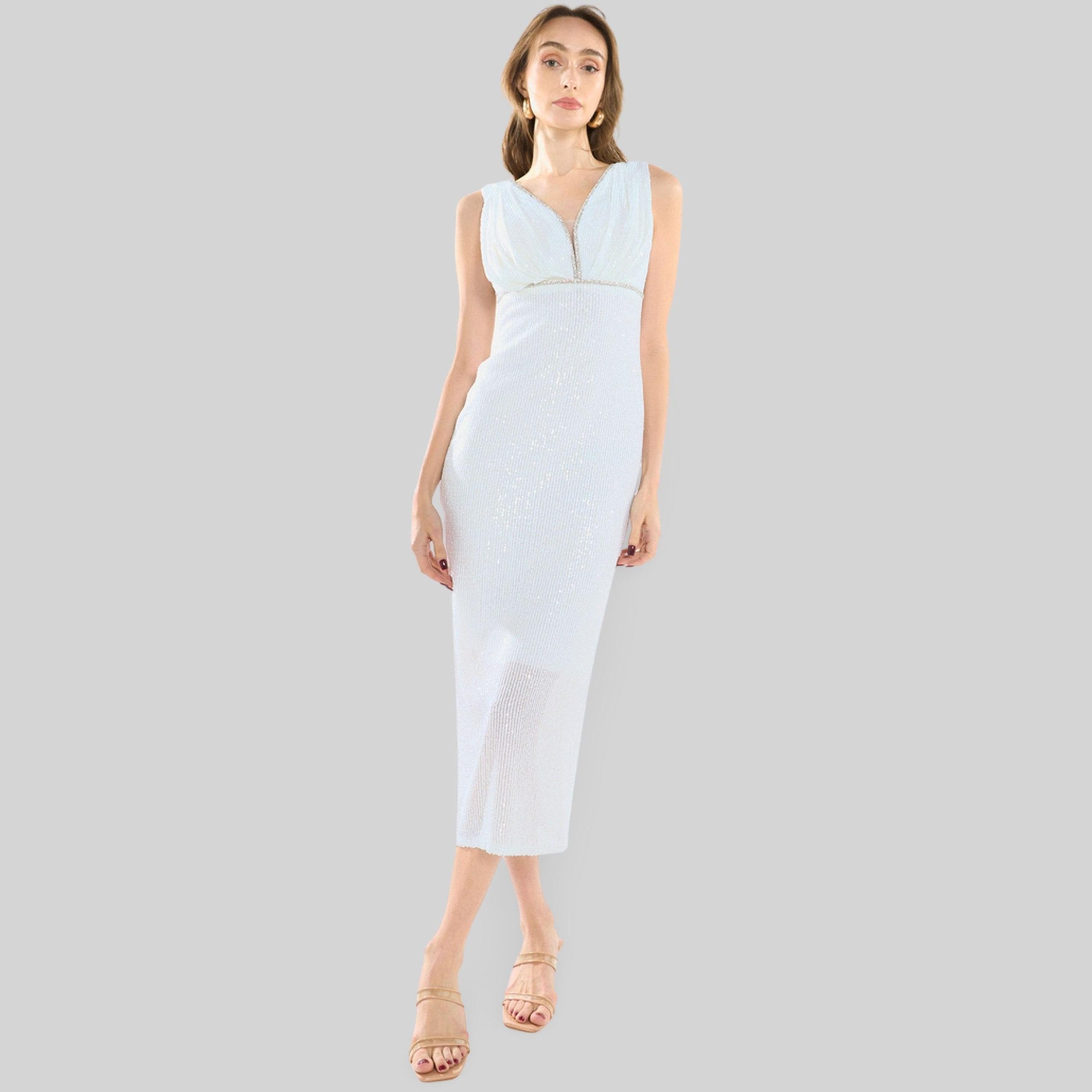 فستان ميدي بفتحة ياقة عميقة ومزين بالترتر-women-clothing-dresses-image-1