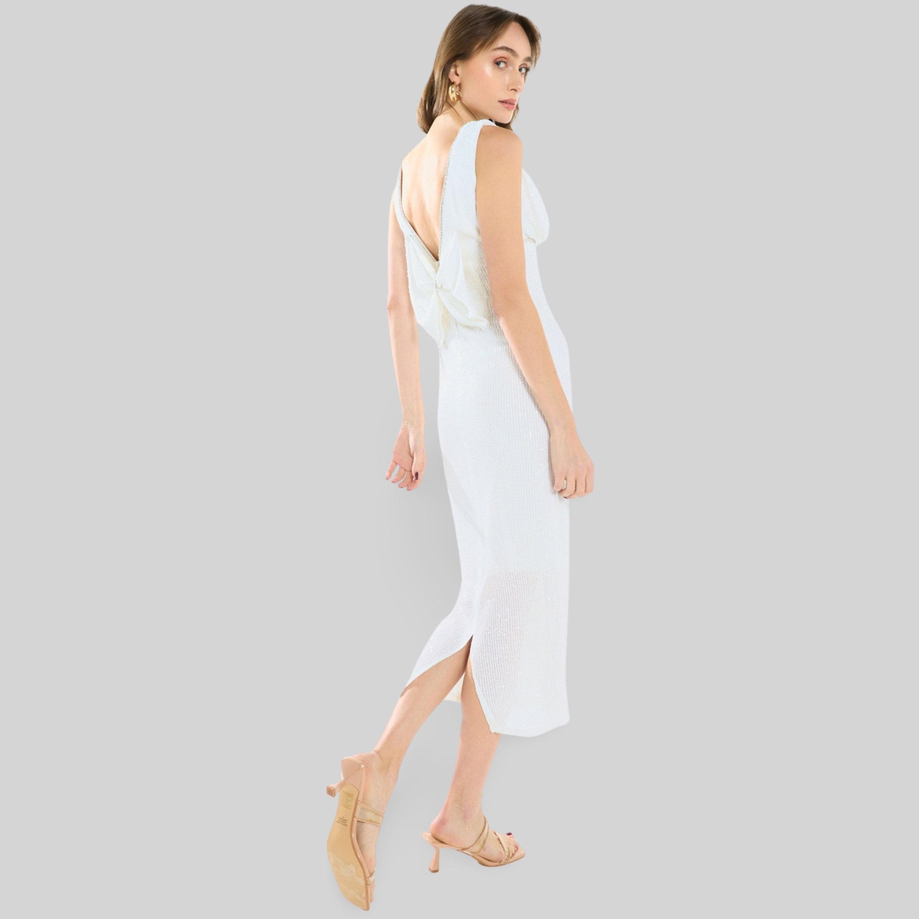 فستان ميدي بفتحة ياقة عميقة ومزين بالترتر-women-clothing-dresses-image-4