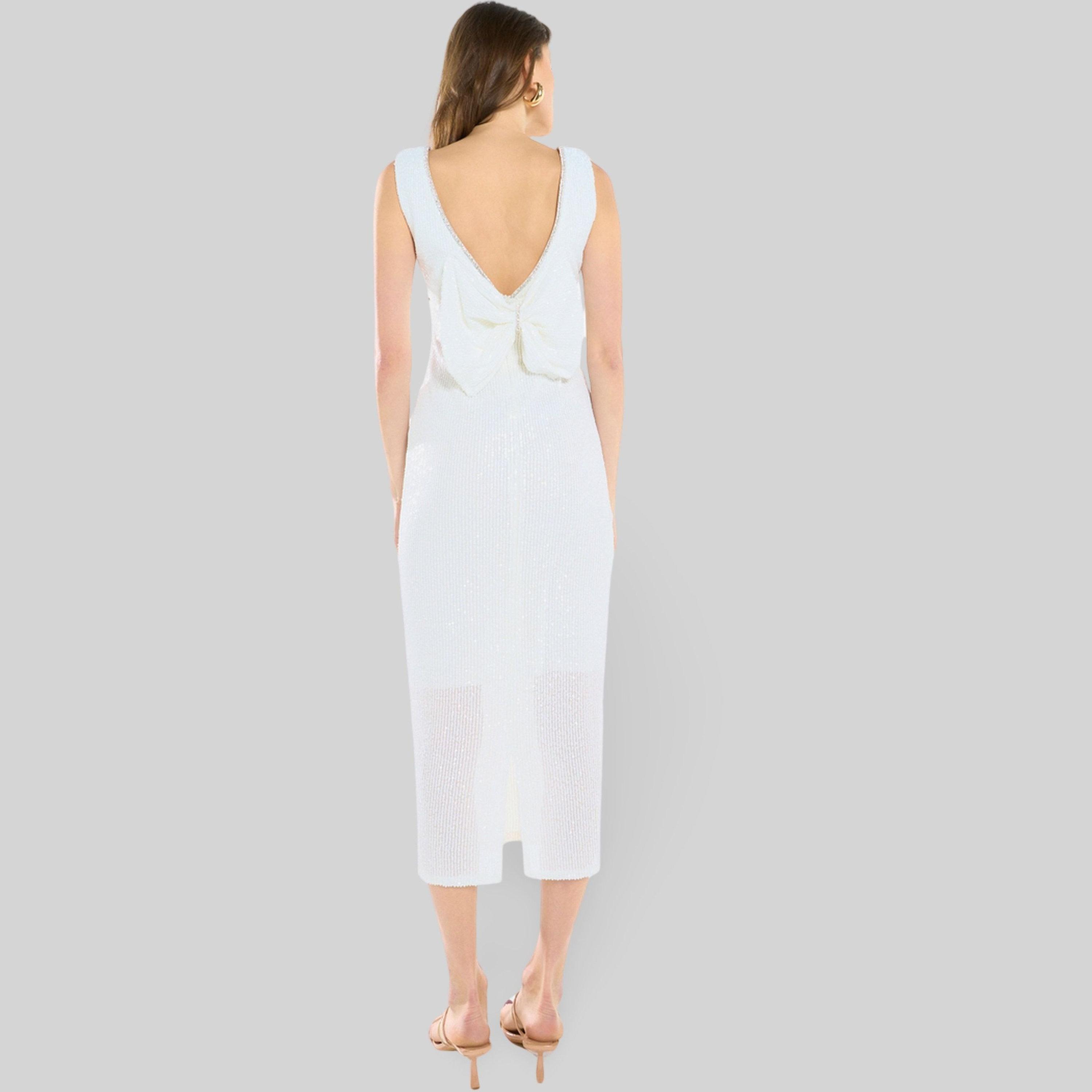 House of Moda Women Sequined Plunge Midi Dress-women-clothing-dresses-image-5