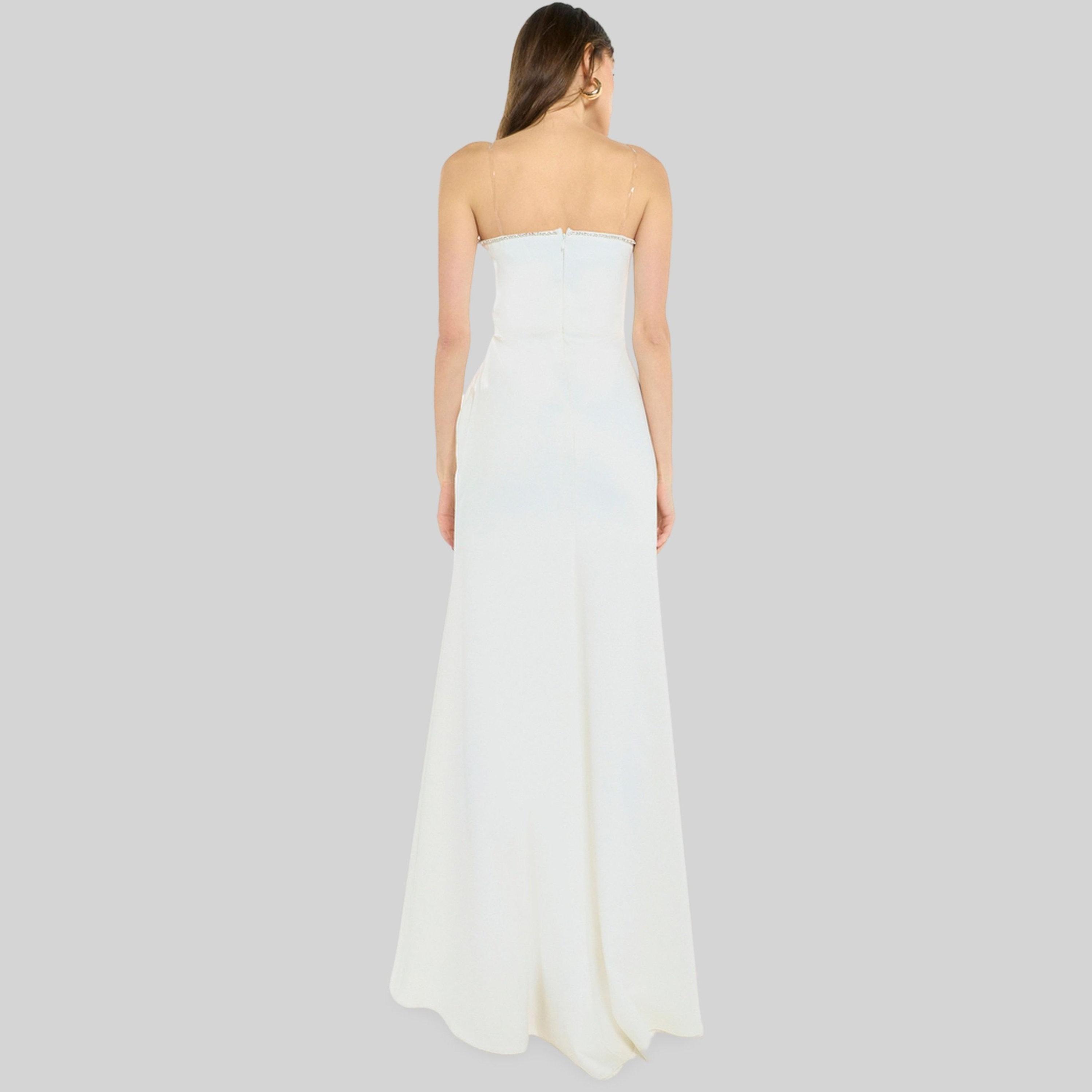 فستان سهرة كريب بتصميم محدد وبدون حمالات-women-clothing-dresses-image-5