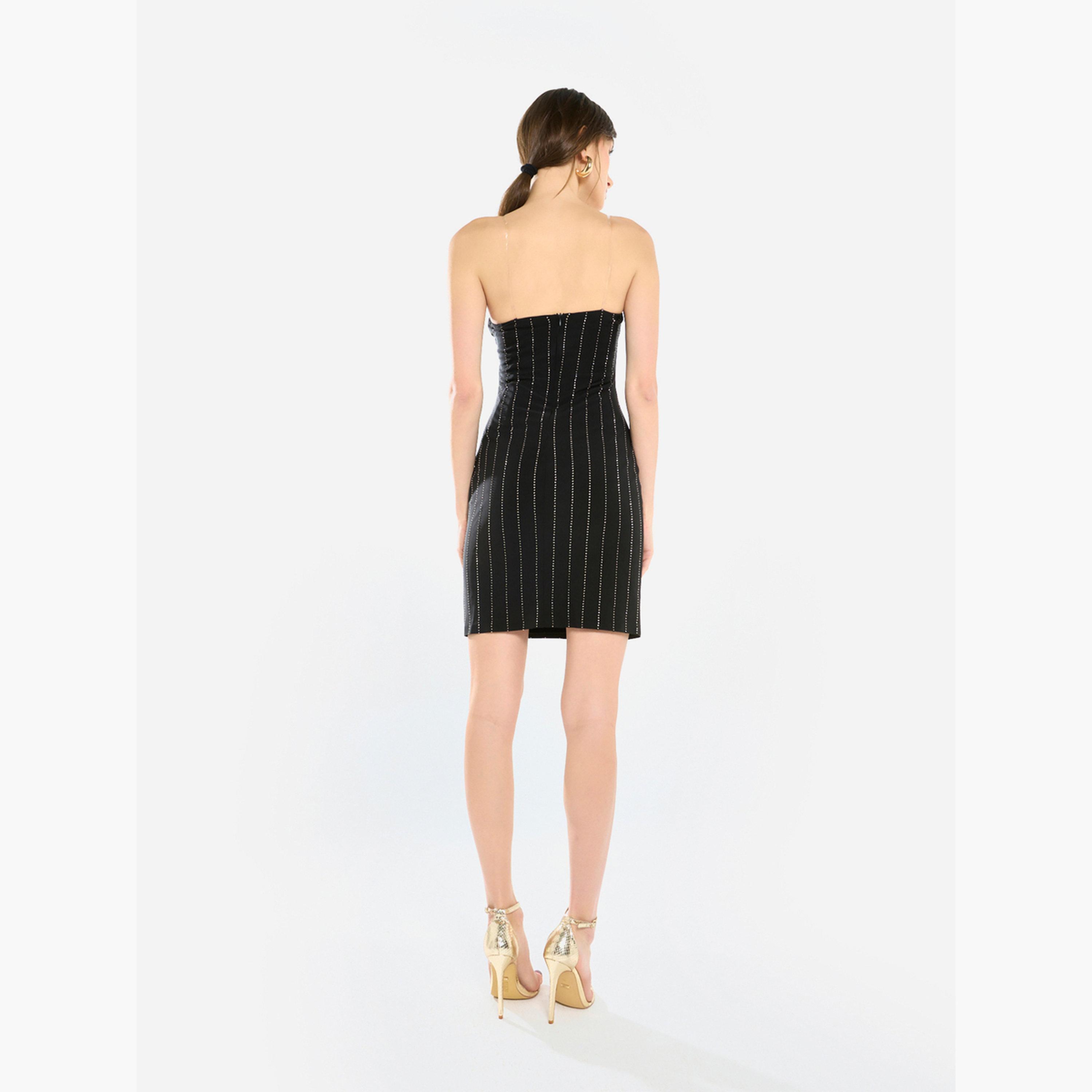 فستان قصير مزين بياقة مكشوفة الأكتاف-women-clothing-dresses-image-5