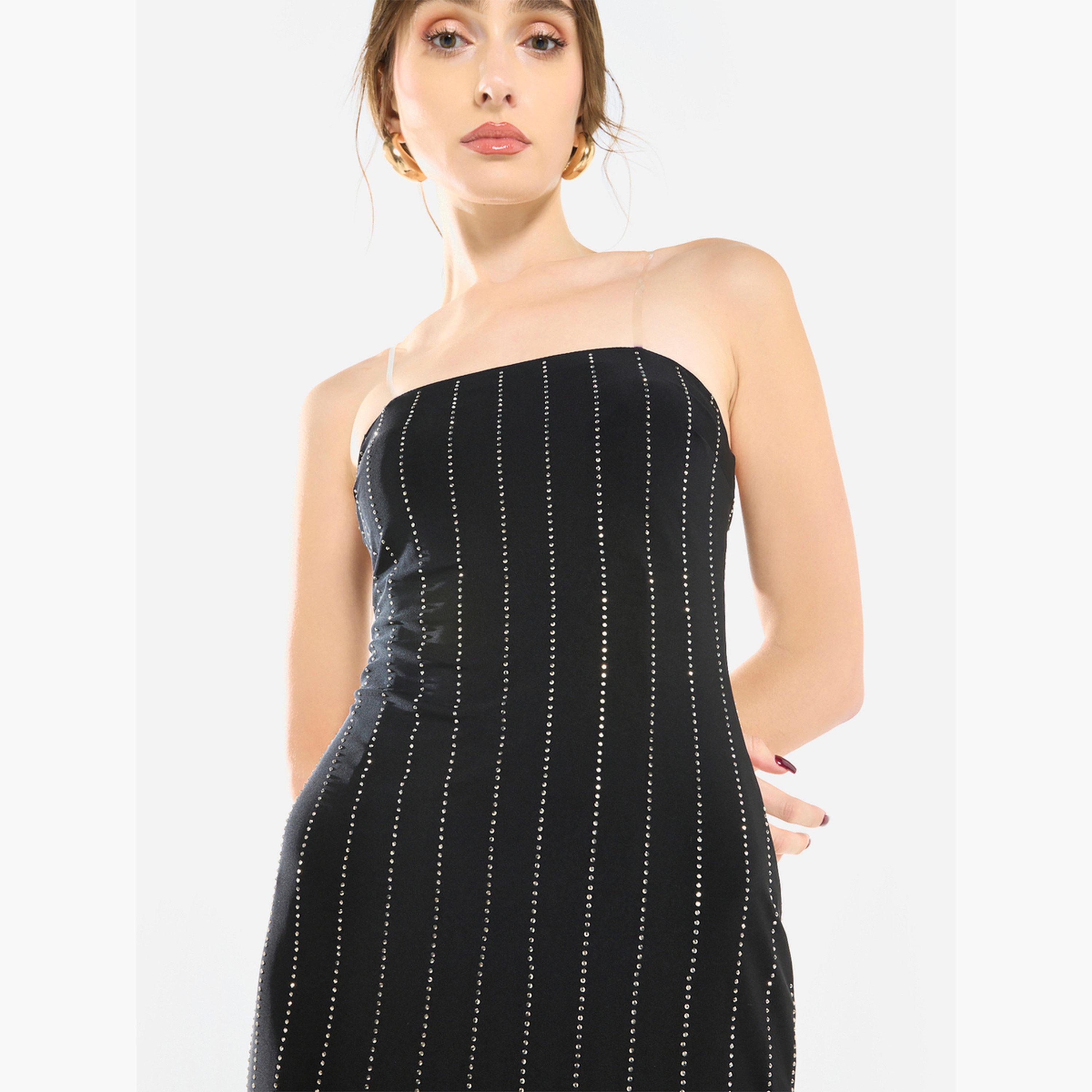 فستان قصير مزين بياقة مكشوفة الأكتاف-women-clothing-dresses-image-6