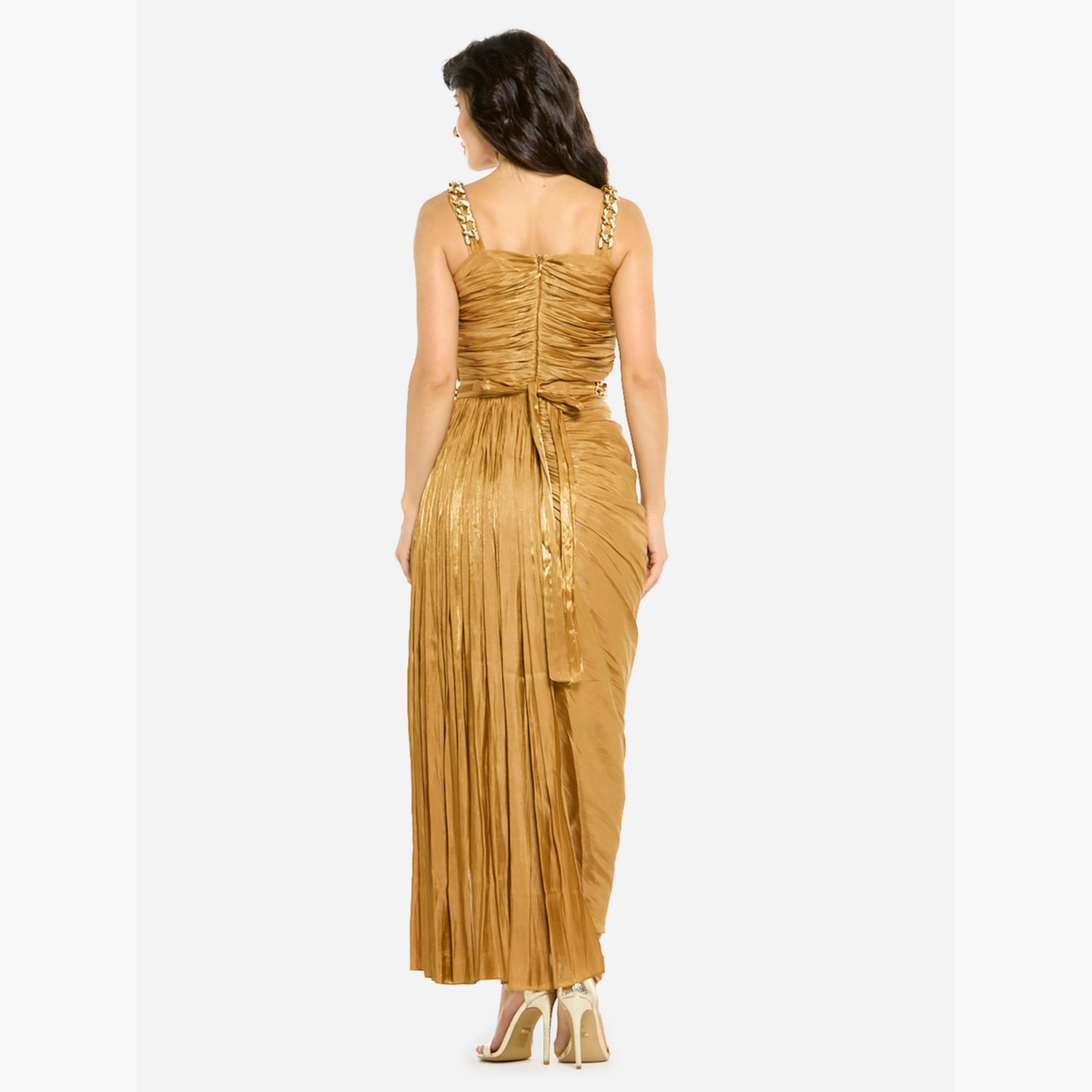 House of Moda Women Ruched Chain Strap Gown Maxi Dress-women-clothing-dresses-image-3