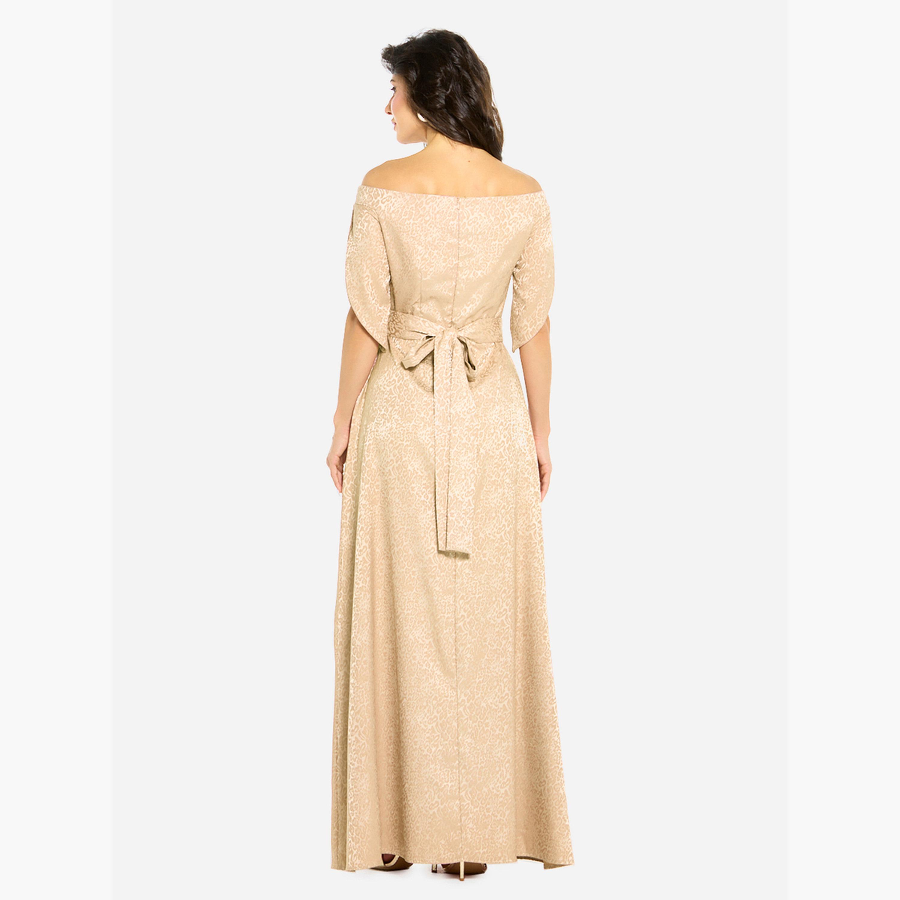 فستان سهرة مزين وأكتاف مكشوفة-women-clothing-dresses-image-3