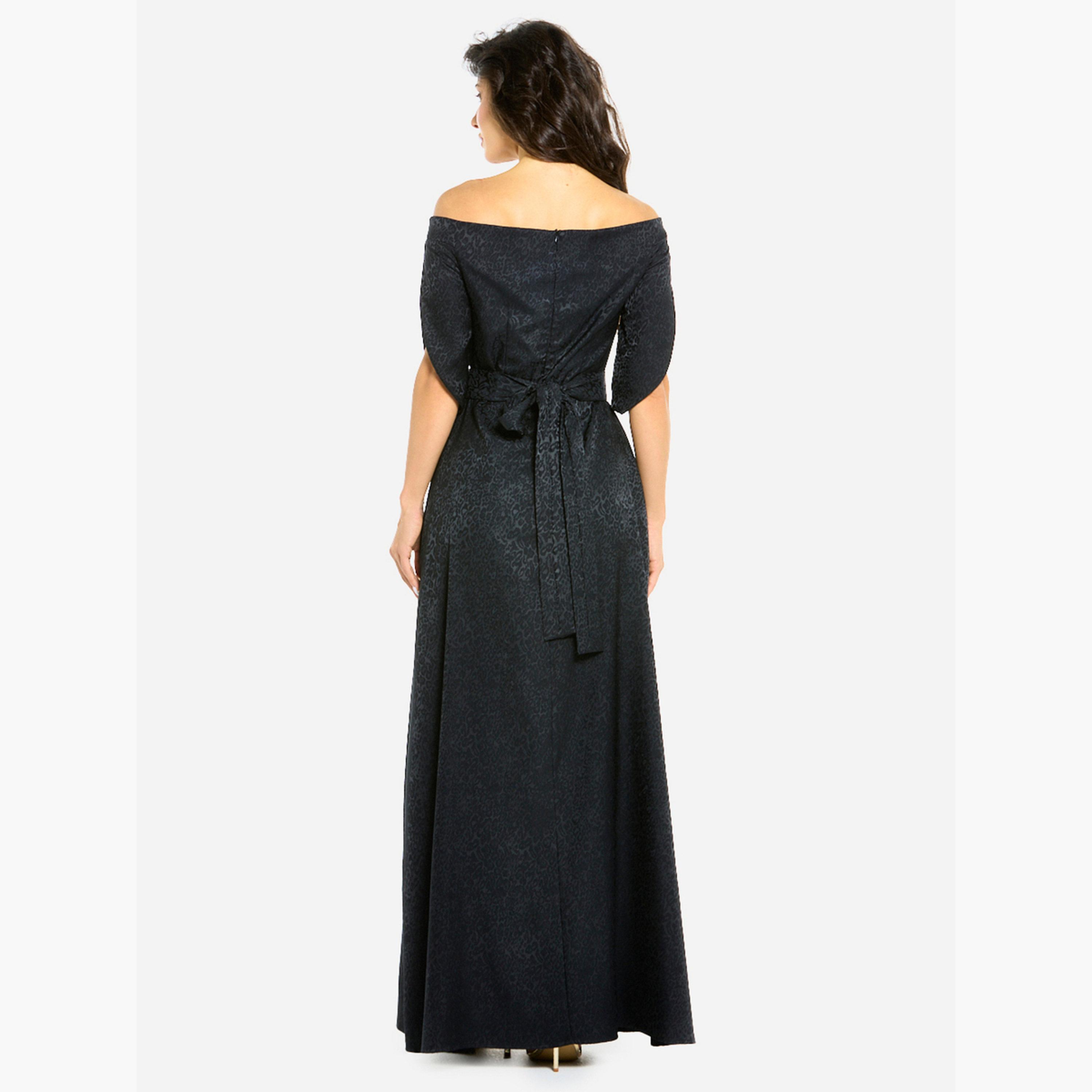 فستان سهرة مزين وأكتاف مكشوفة-women-clothing-dresses-image-3