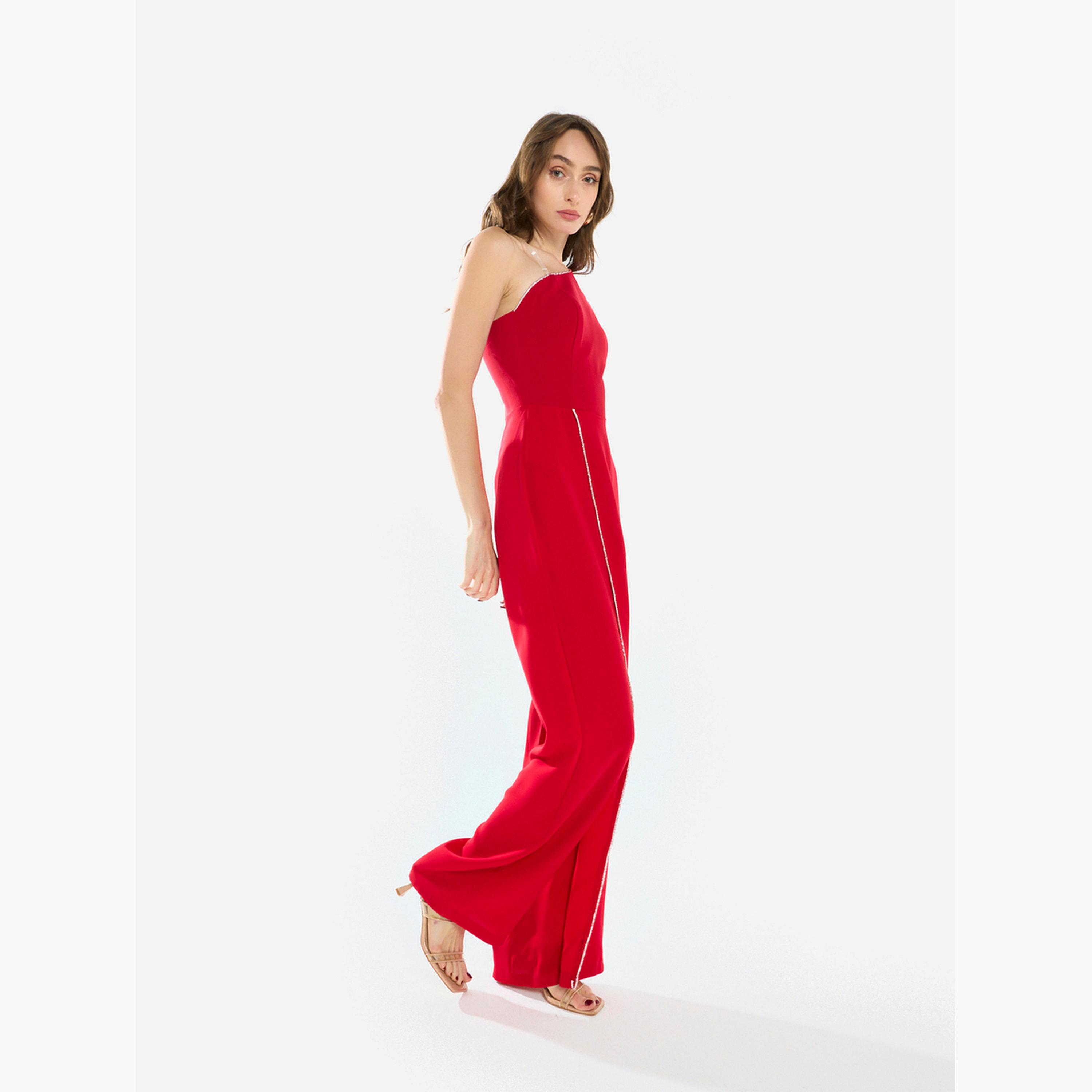 House of Moda Women Crystal Trim One-Shoulder Jumpsuit-women-clothing-jumpsuits-image-3
