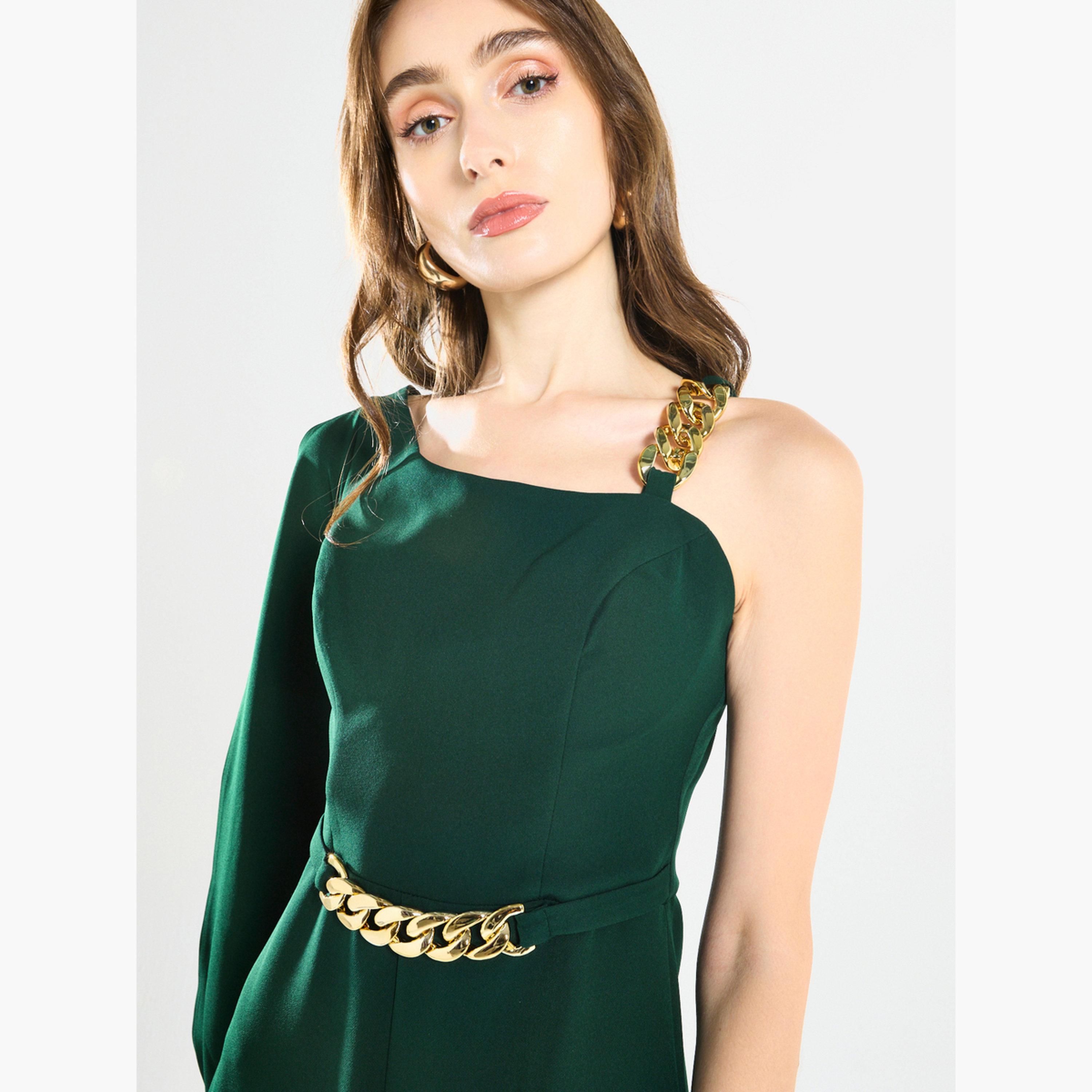 جمبسوت بكتف واحد وتفاصيل سلسلة-women-clothing-jumpsuits-image-6