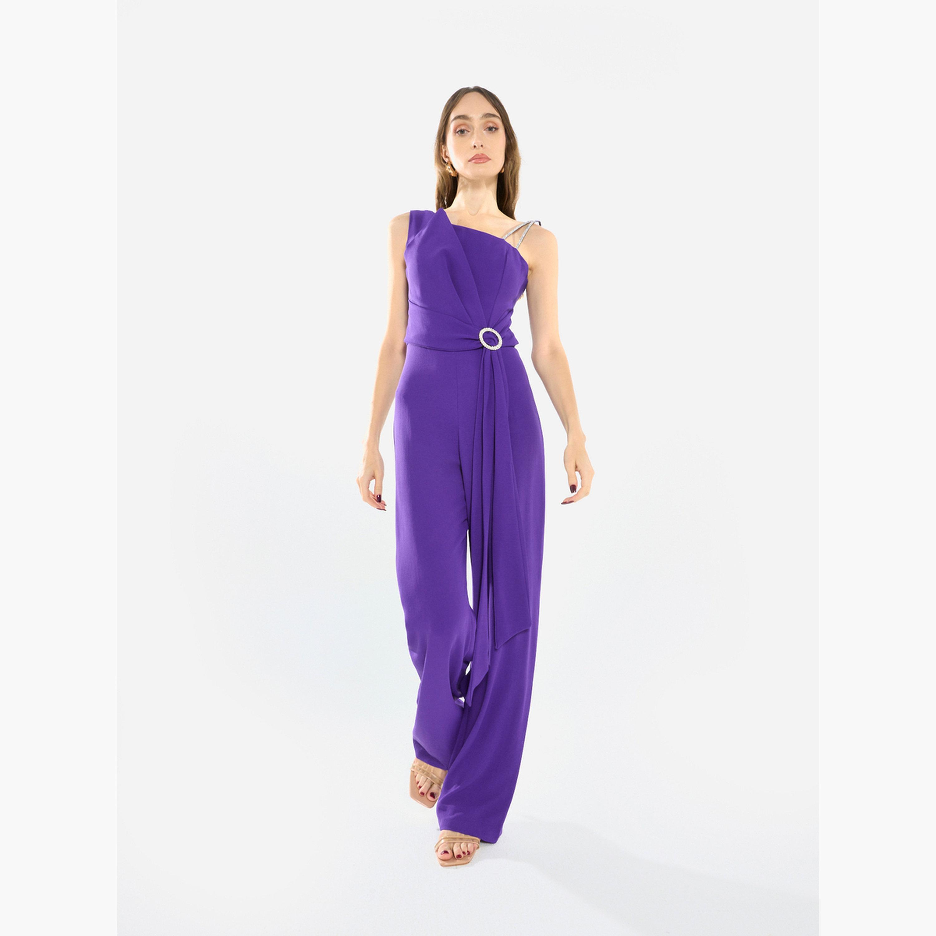House of Moda Women Asymmetric One Shoulder Jumpsuit-women-clothing-jumpsuits-image-1