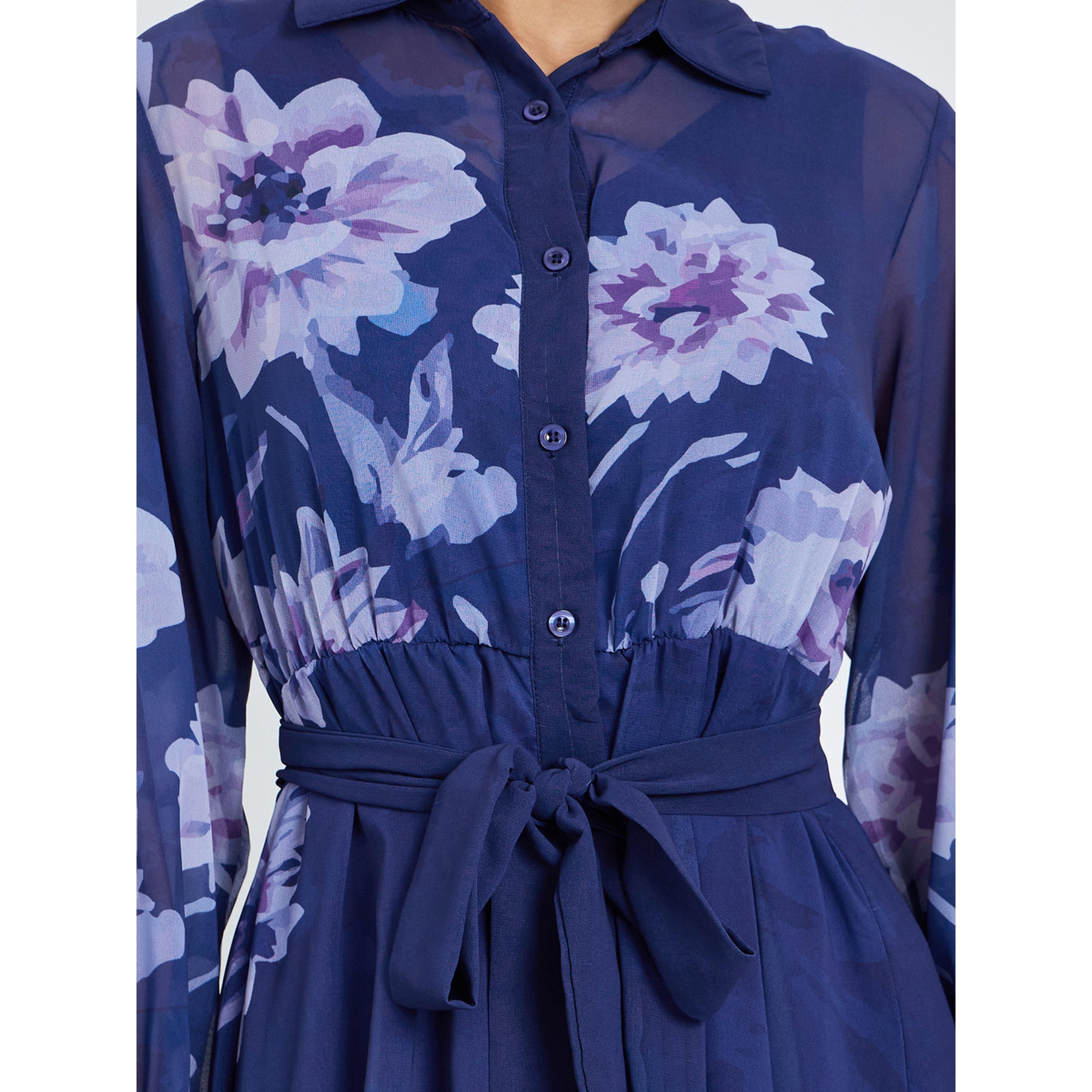 فستان طويل بنقشة زهور مع حزام ربط-women-clothing-dresses-image-5