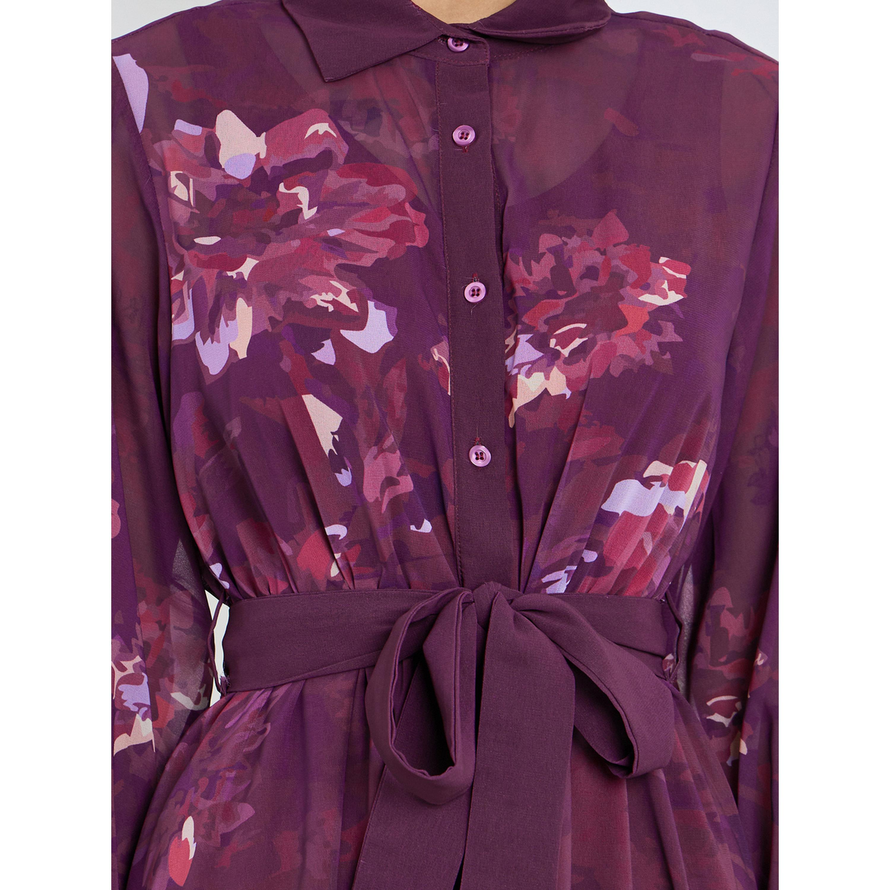 Styli Purple Floral Maxi Dress with Tie-Belt-women-clothing-dresses-image-5