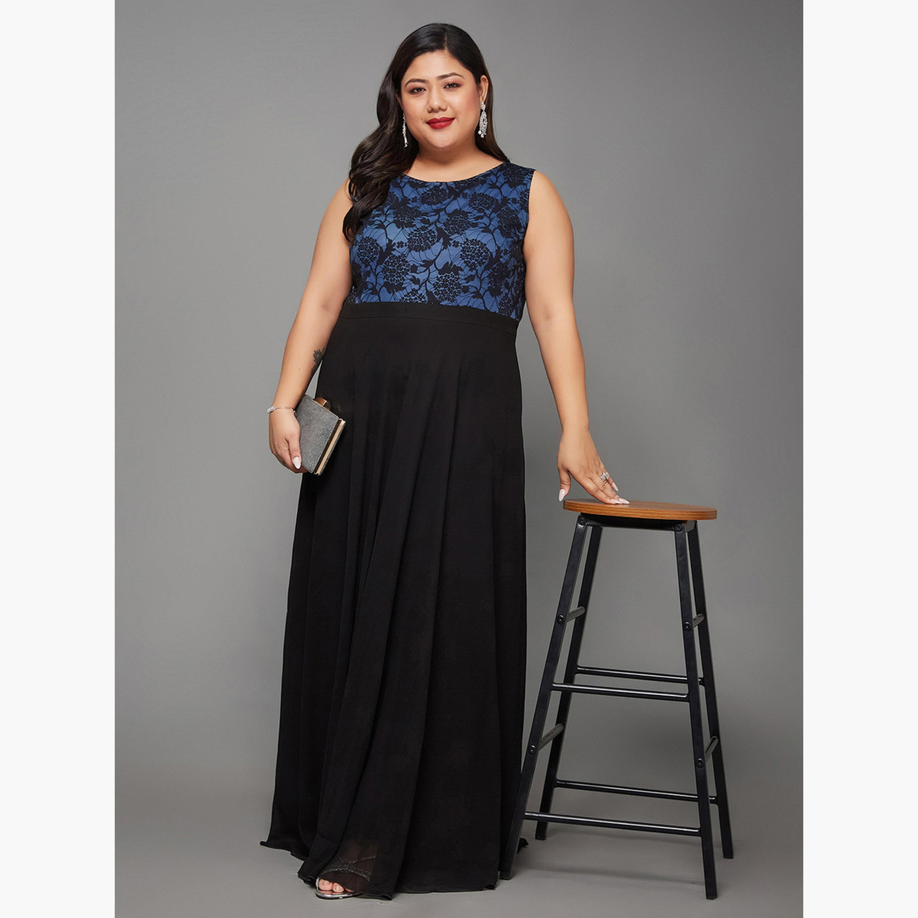 Miss Chase Plus Size Women Lace Sleeveless Maxi Dress-women-clothing-dresses-image-3